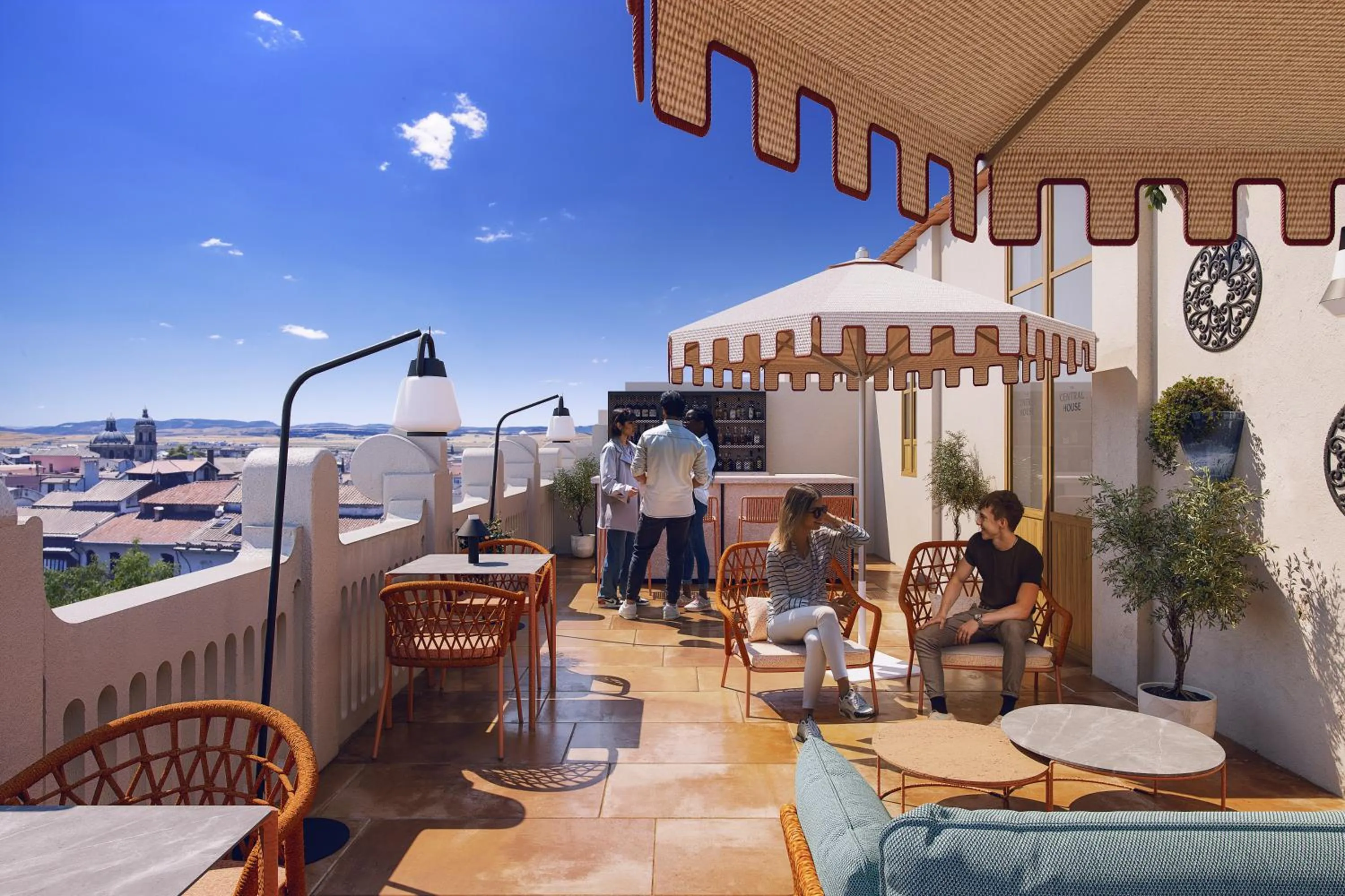 Balcony/Terrace in The Central House Granada Elvira