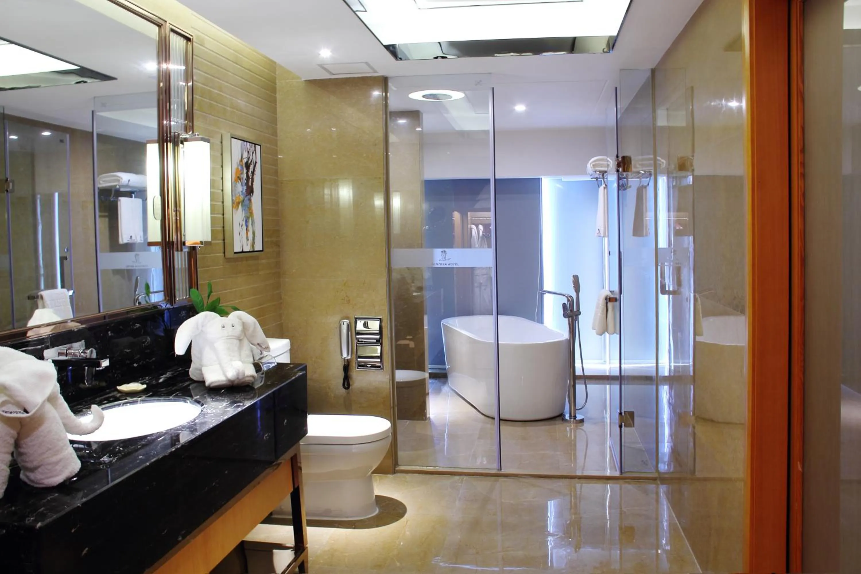 Bathroom in Sentosa Hotel Apartment Taoyuan Branch