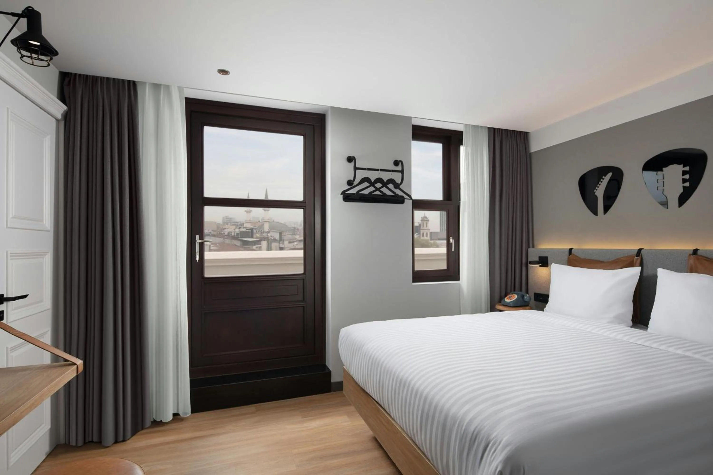 Bedroom, Bed in Moxy Istanbul Taksim by Marriott Bonvoy