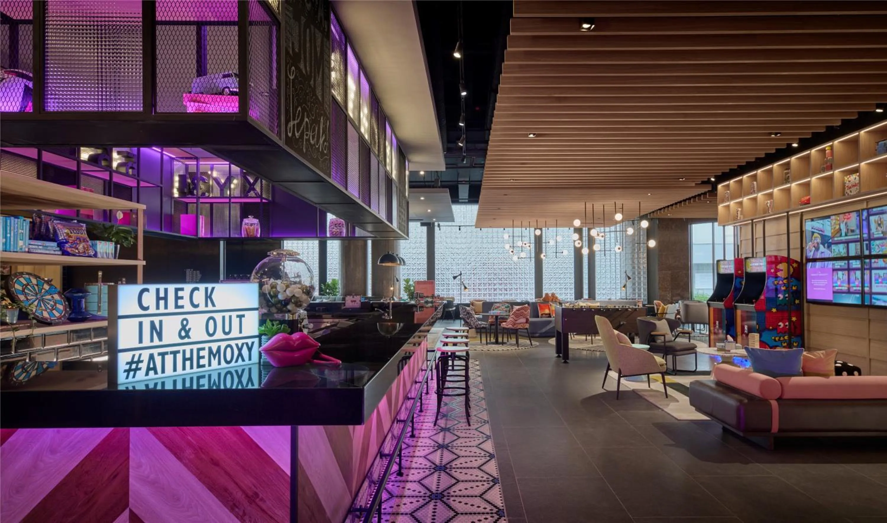Lobby or reception in Moxy Kuala Lumpur Chinatown