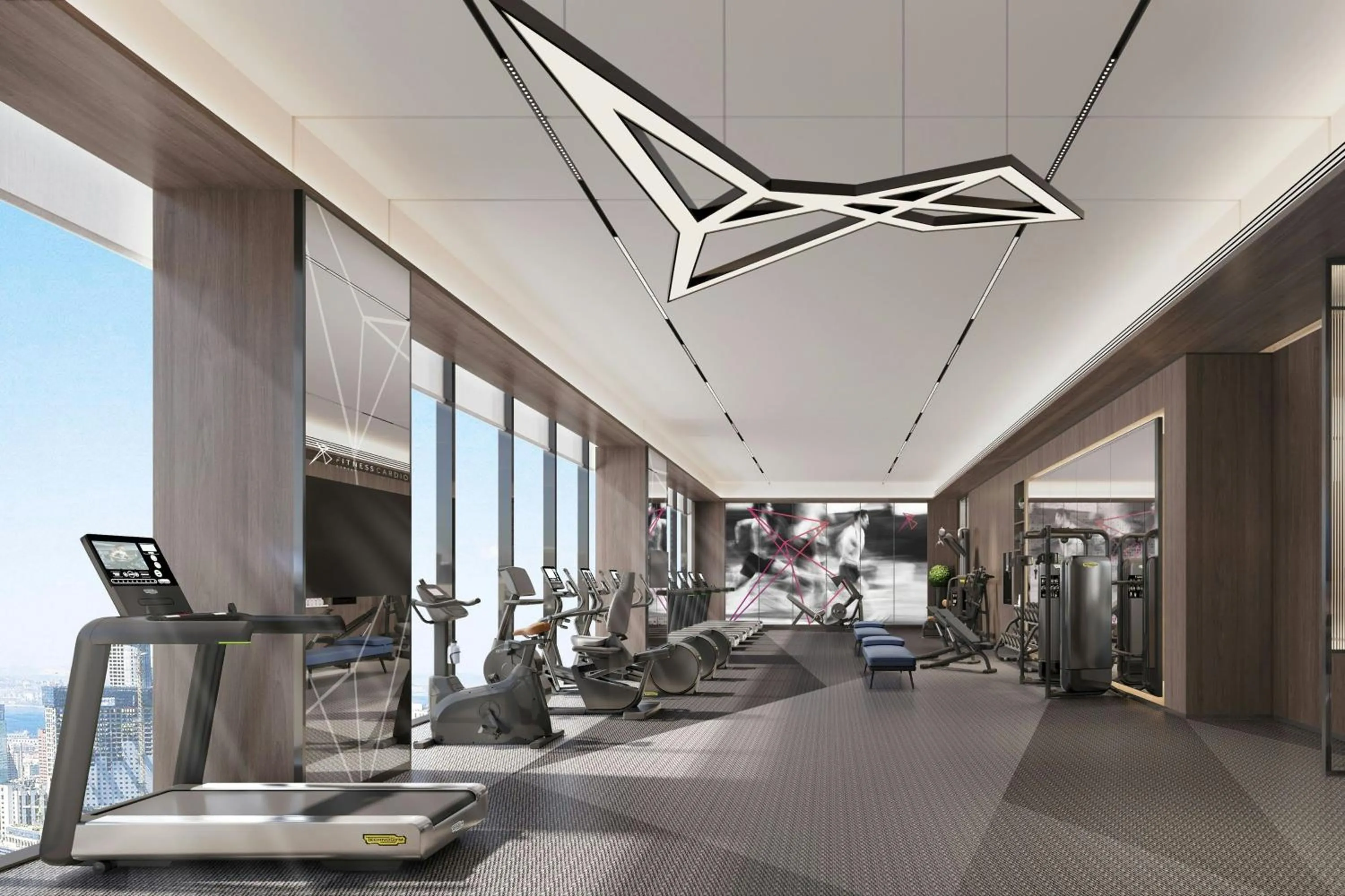 Fitness centre/facilities in Marriott Executive Apartments Suzhou Industrial Park