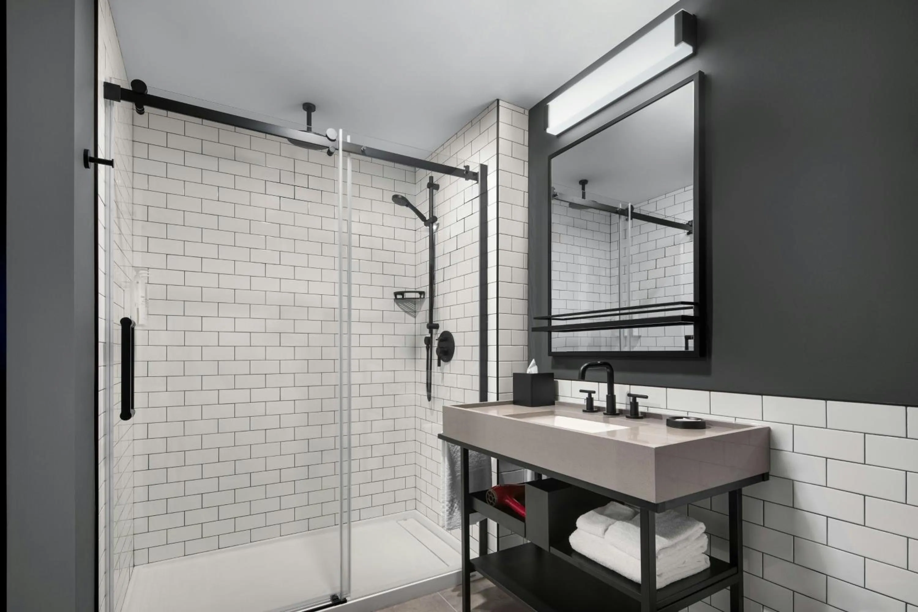 Bathroom in Moxy Montreal Downtown