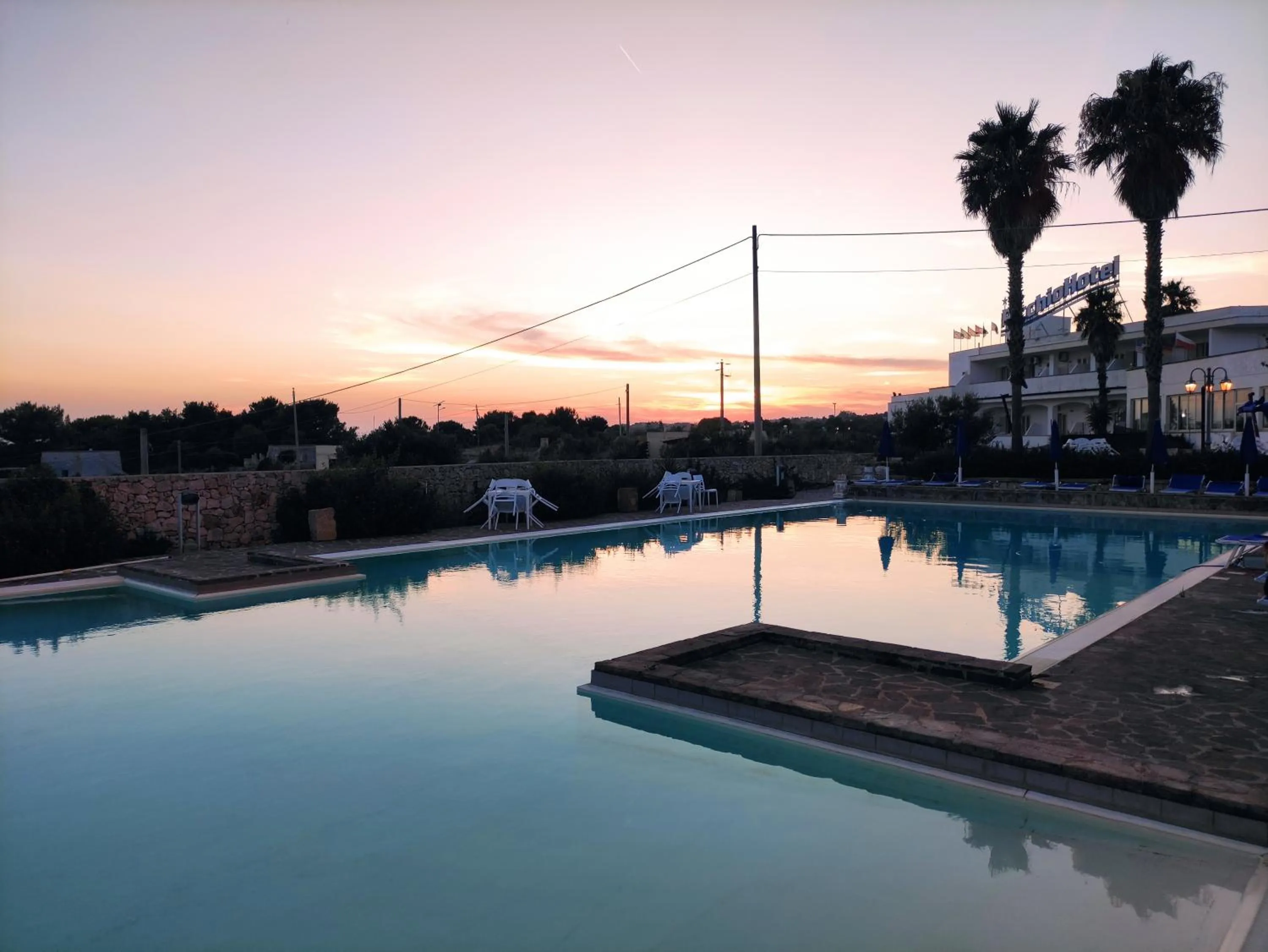 Swimming pool in Picchio Hotel Pescoluse