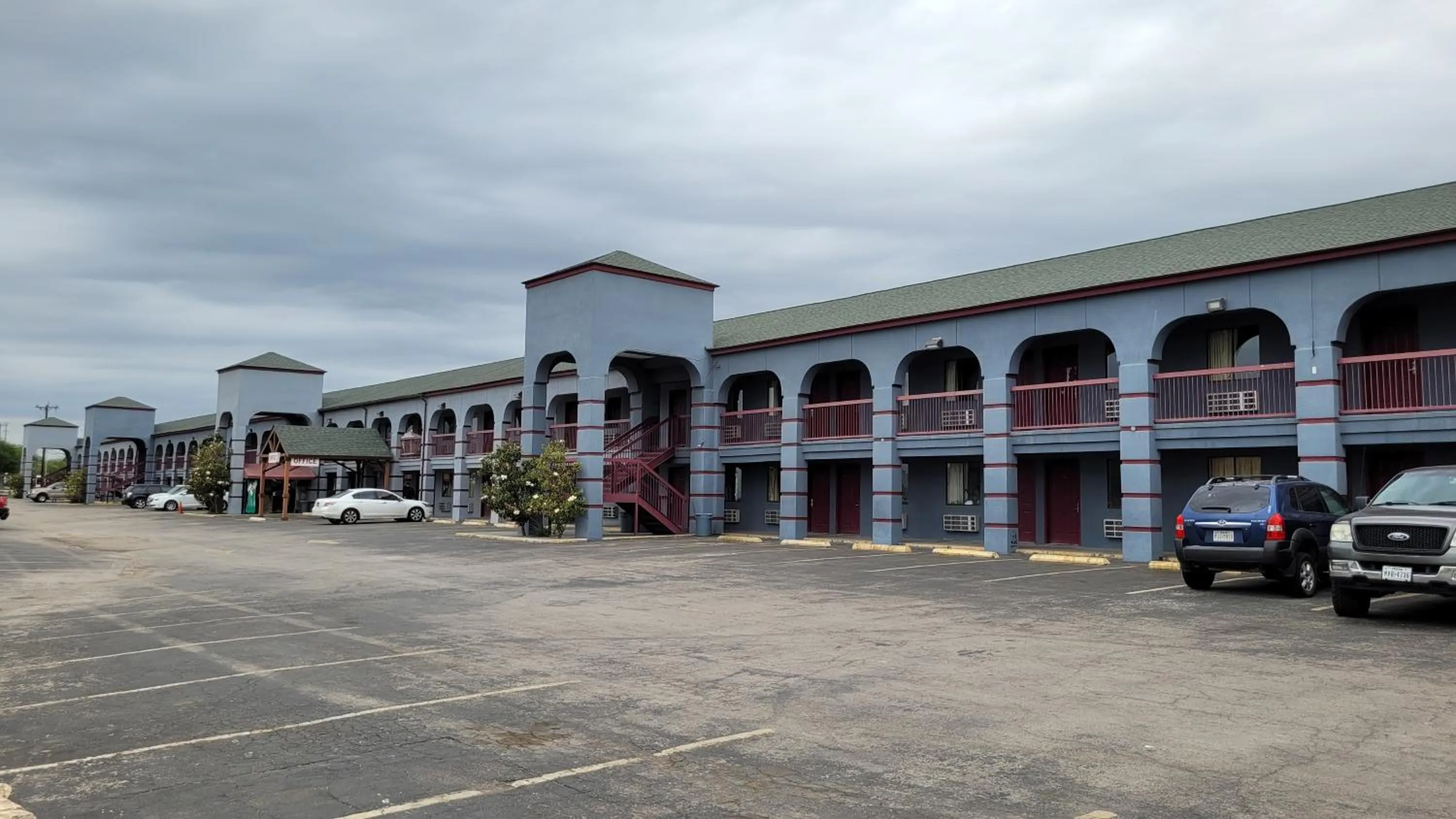 Property building in Americas Best Value Inn Frost Bank Center