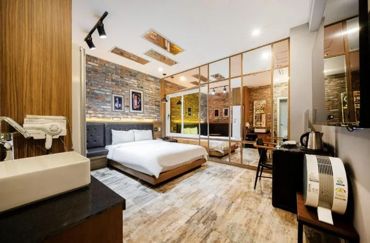 Bed in Hotel Yoegieottae Gwangju Hanam