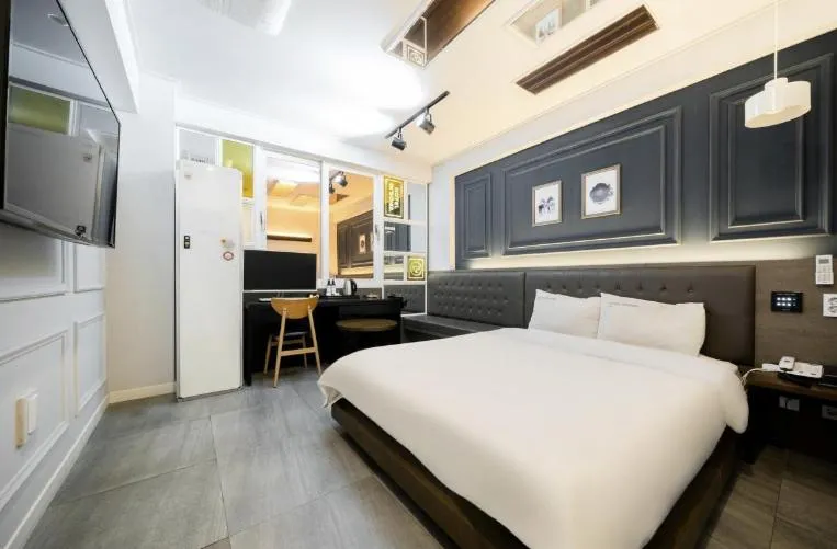 Bed in Hotel Yoegieottae Gwangju Hanam