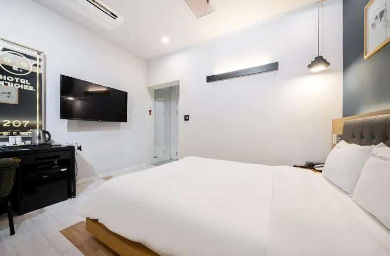 Bed in Hotel Yoegieottae Gwangju Hanam