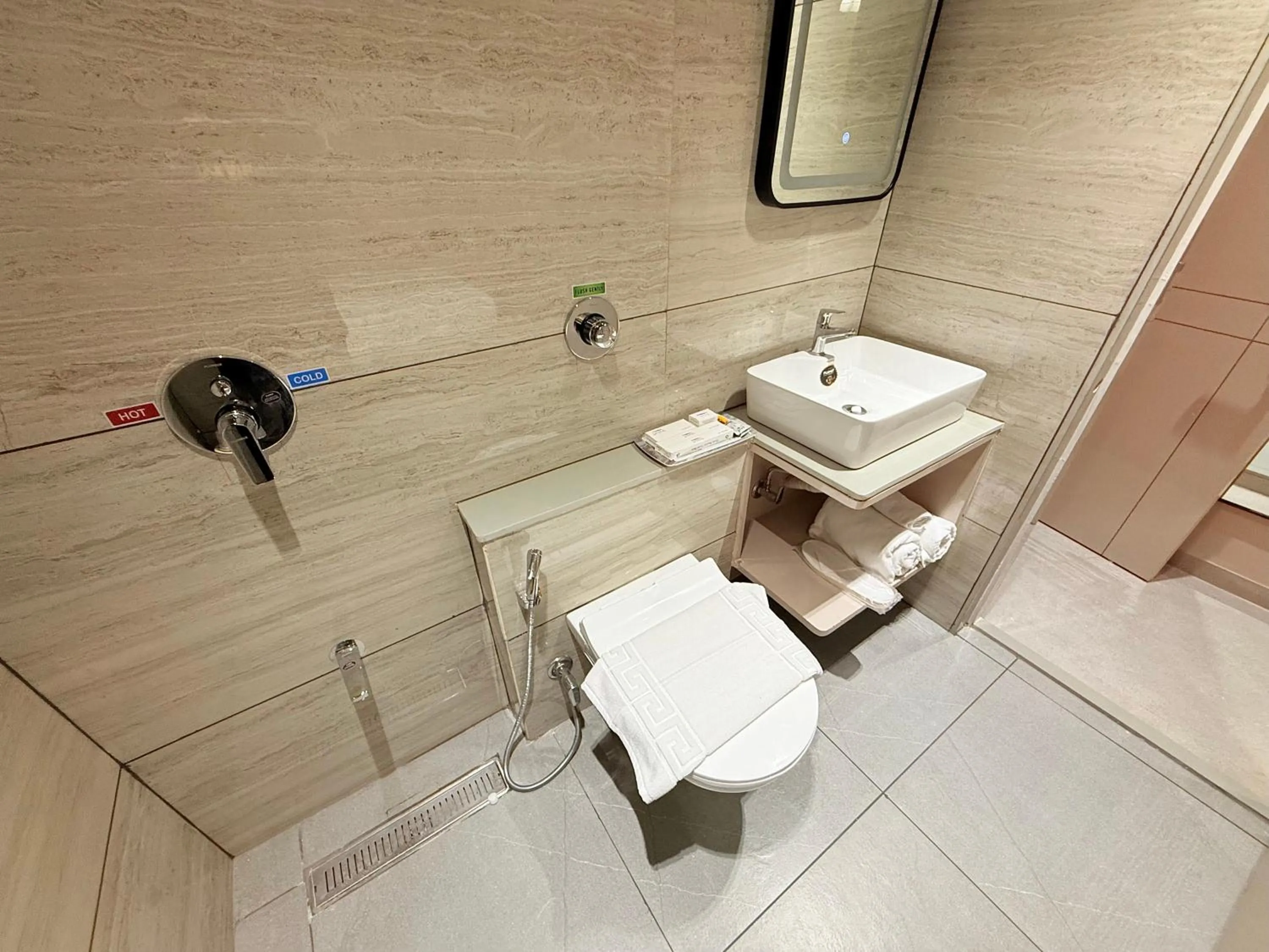 Shower in Hotel Fun Regency Motera Ahmadabad