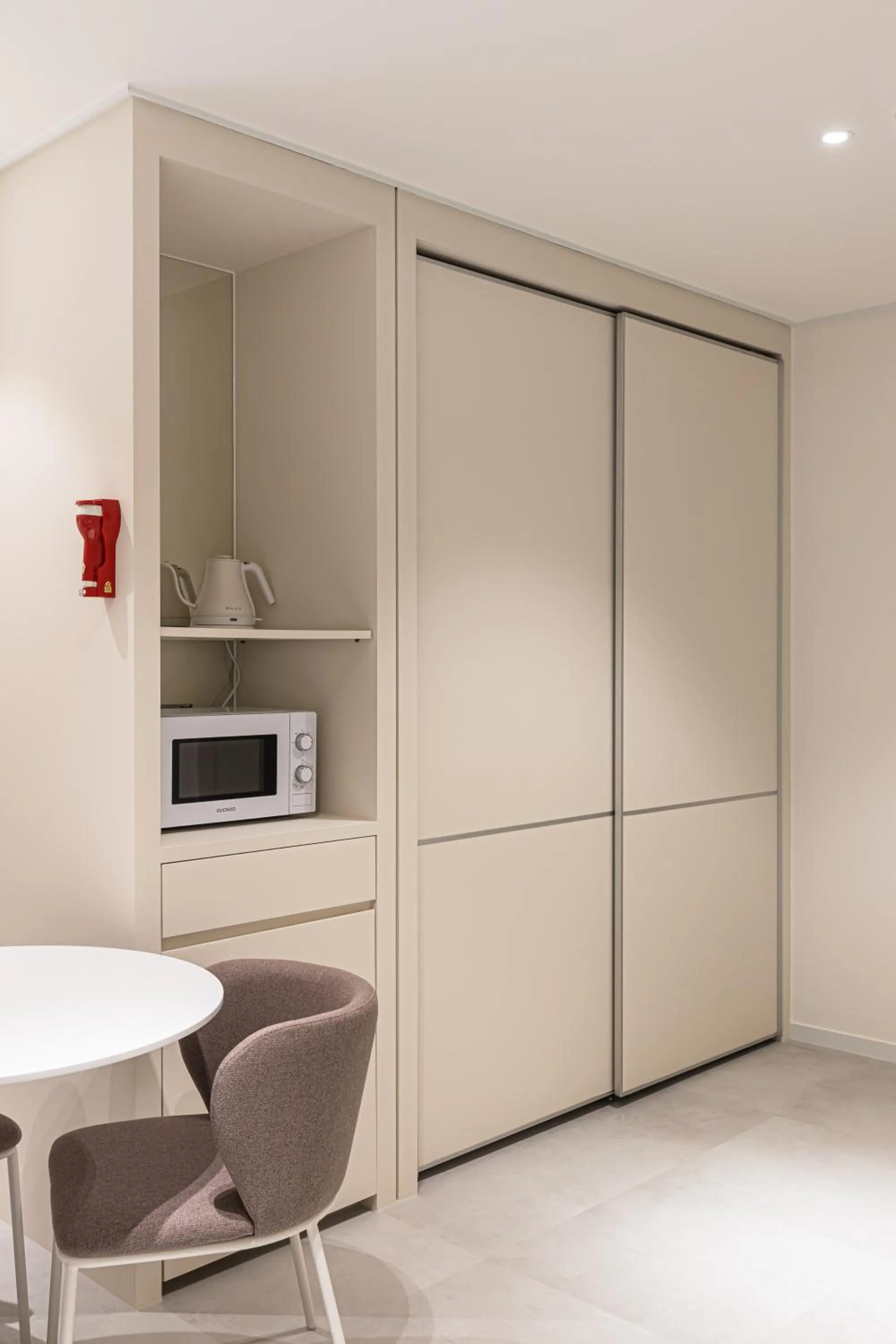 Kitchen or kitchenette in Hotel Modak Namdaemun