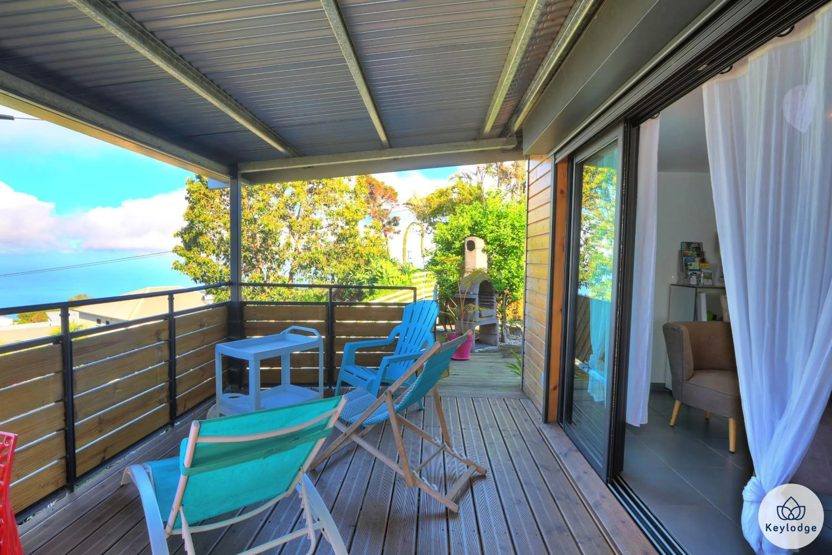 Patio in Les Gites Le Bambou - 3 étoiles - Les Avirons