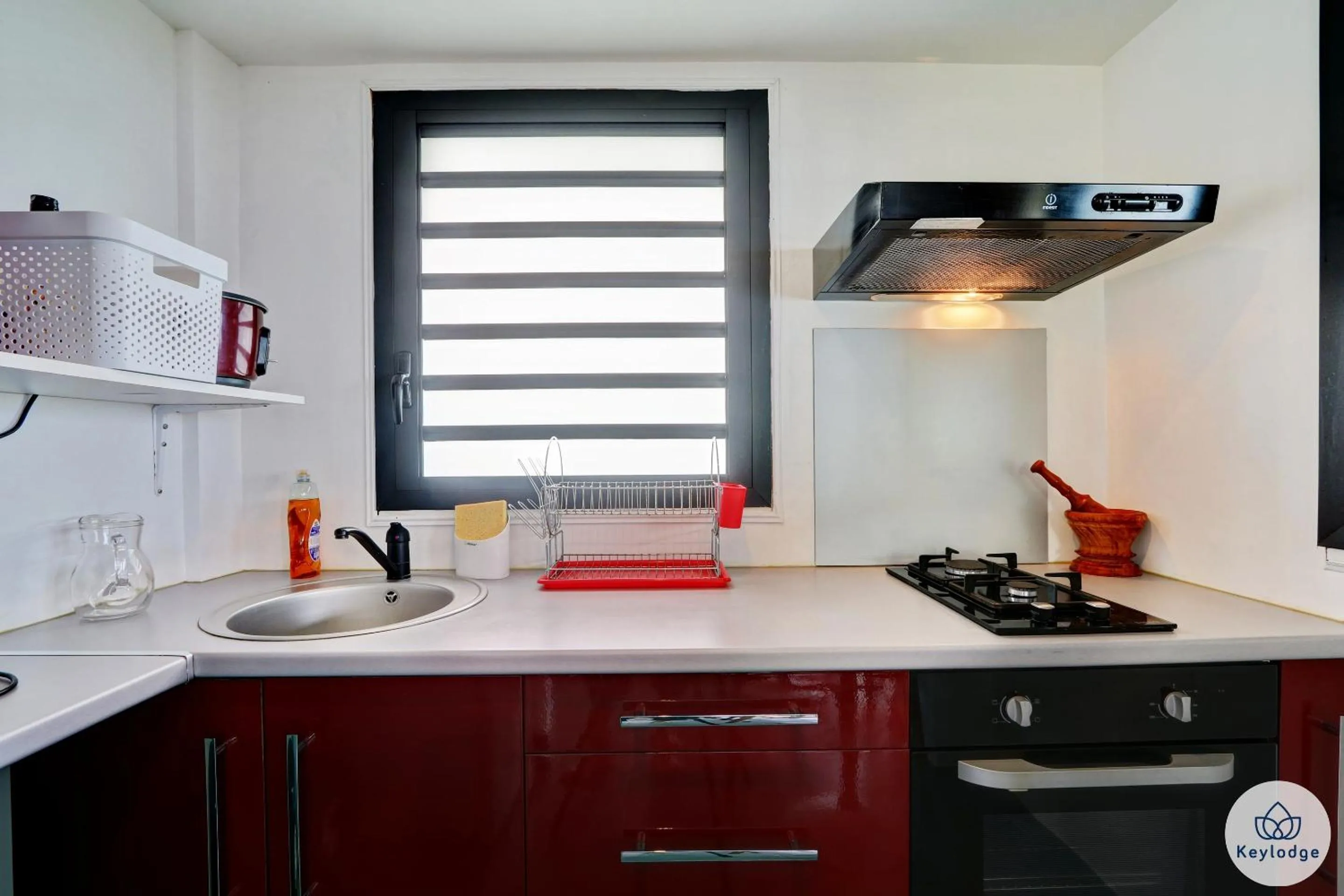 Kitchen or kitchenette in Les Gites Le Bambou - 3 étoiles - Les Avirons