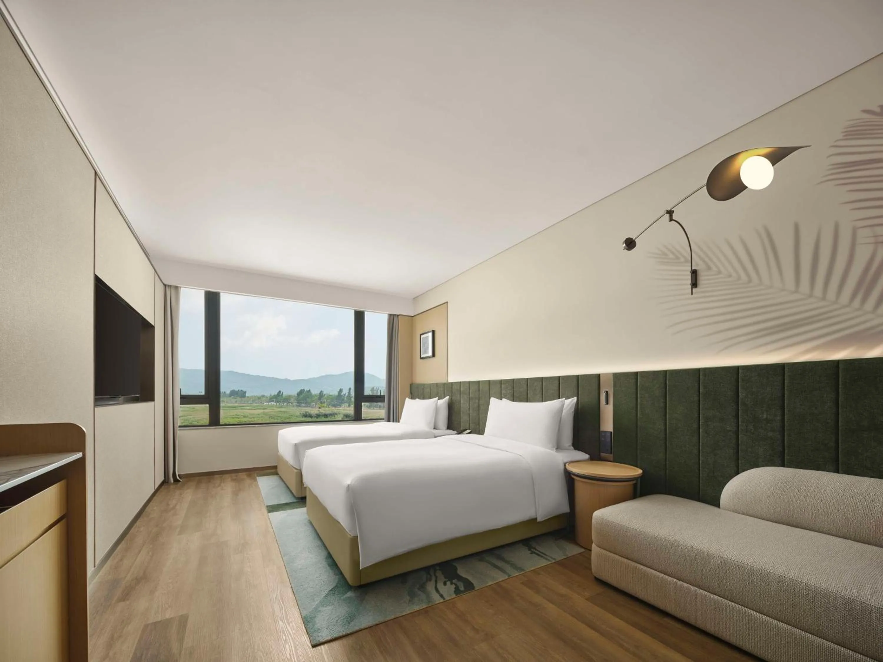 Living room, Bed in Hilton Garden Inn Sanya Haitang Bay