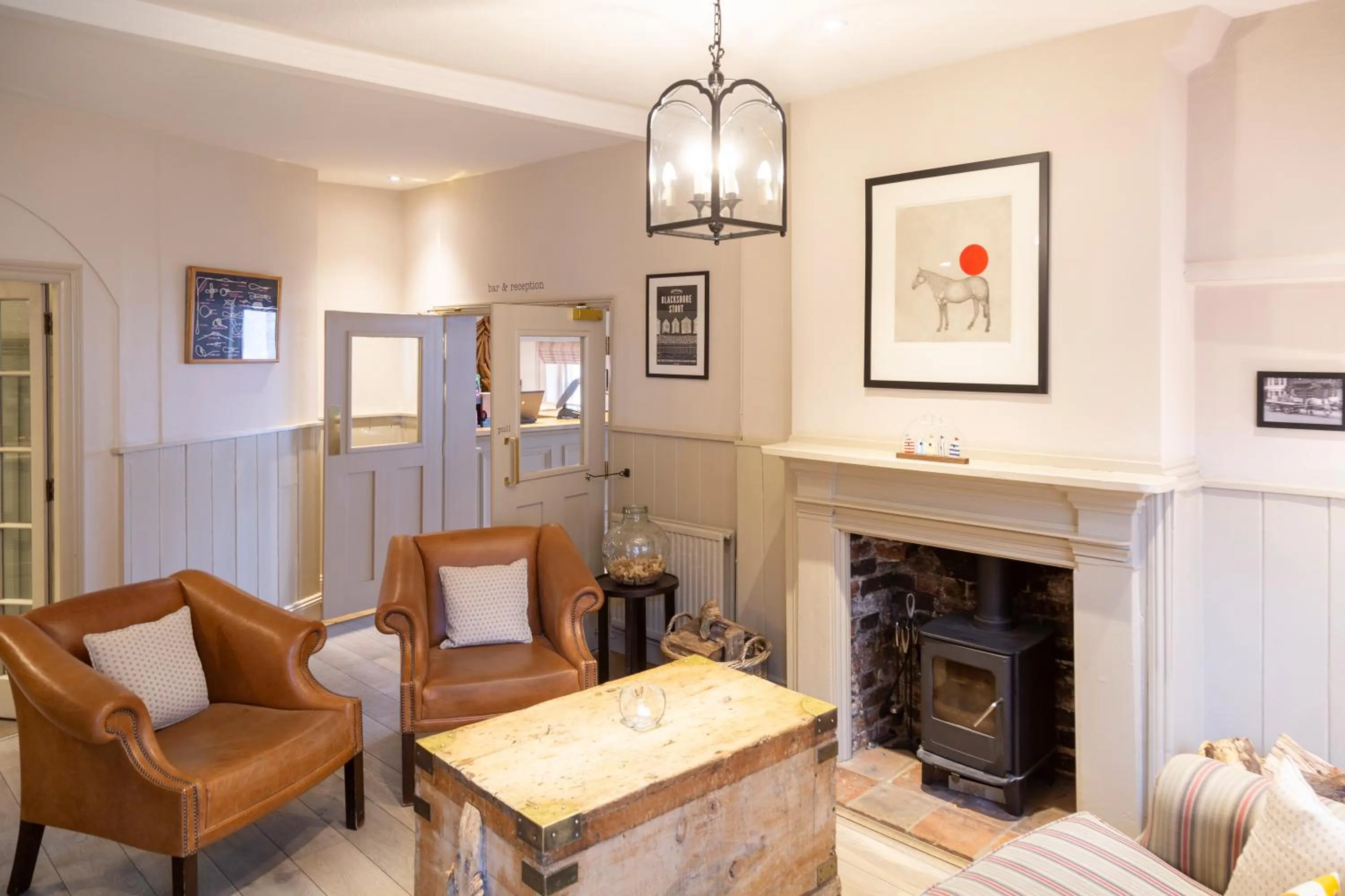 Seating area in The White Horse Blakeney