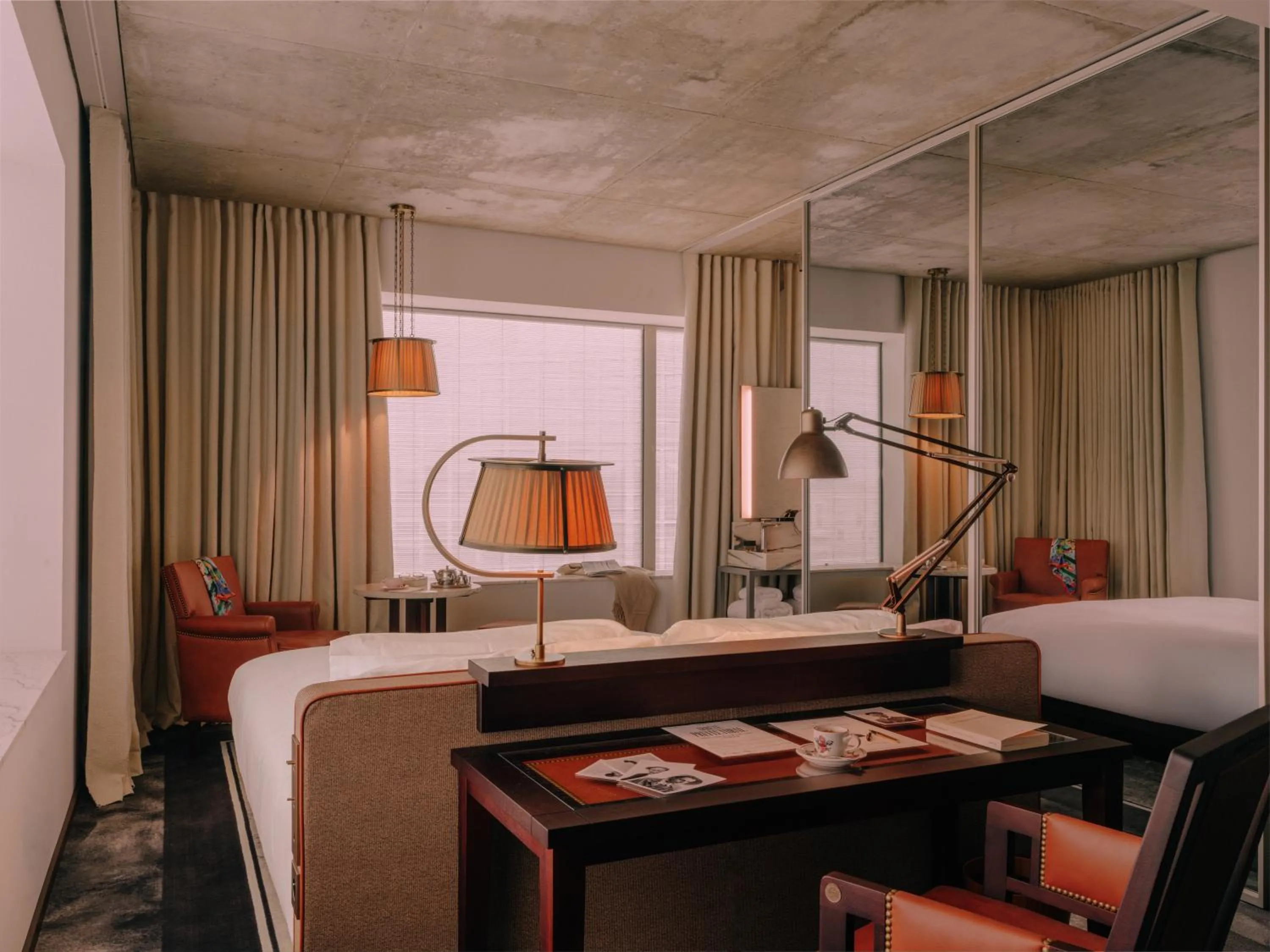 Bedroom, Bed in Maison Heler Metz, Curio Collection By Hilton