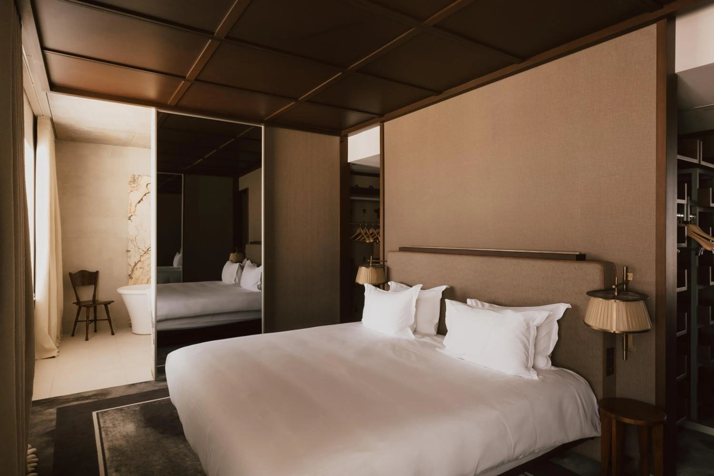 Bedroom, Bed in Maison Heler Metz, Curio Collection By Hilton