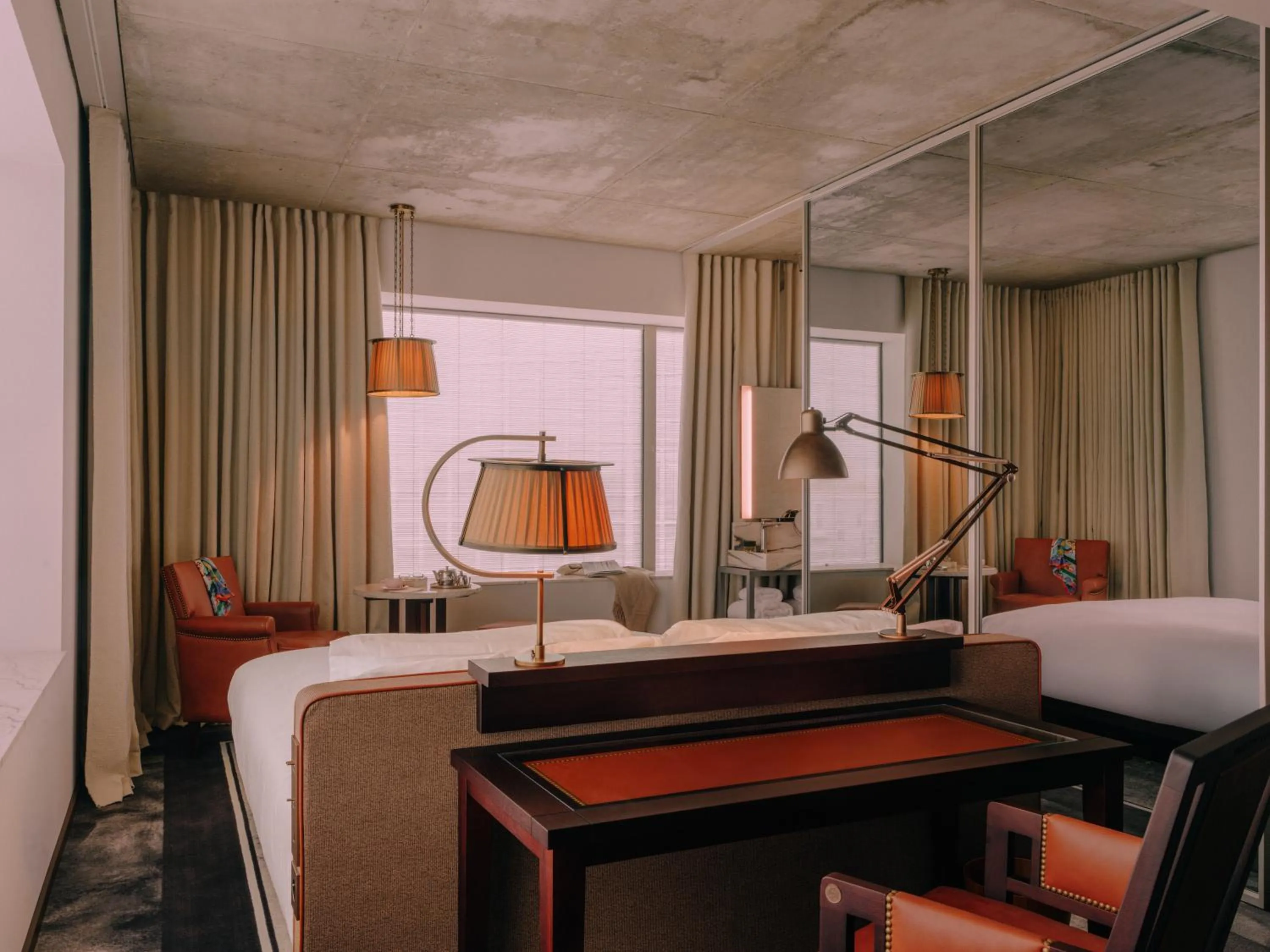 Bedroom, Bed in Maison Heler Metz, Curio Collection By Hilton