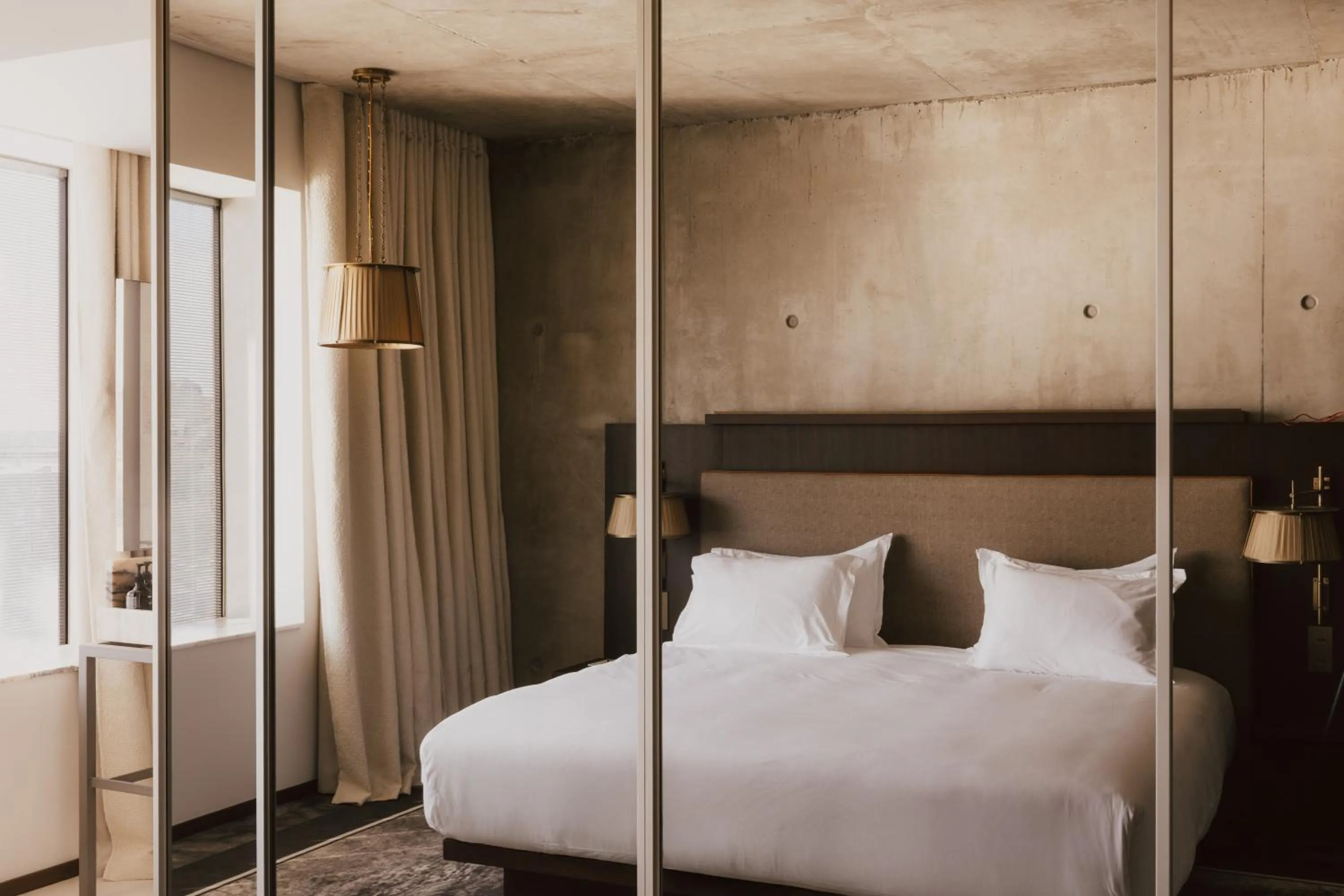 Bedroom, Bed in Maison Heler Metz, Curio Collection By Hilton