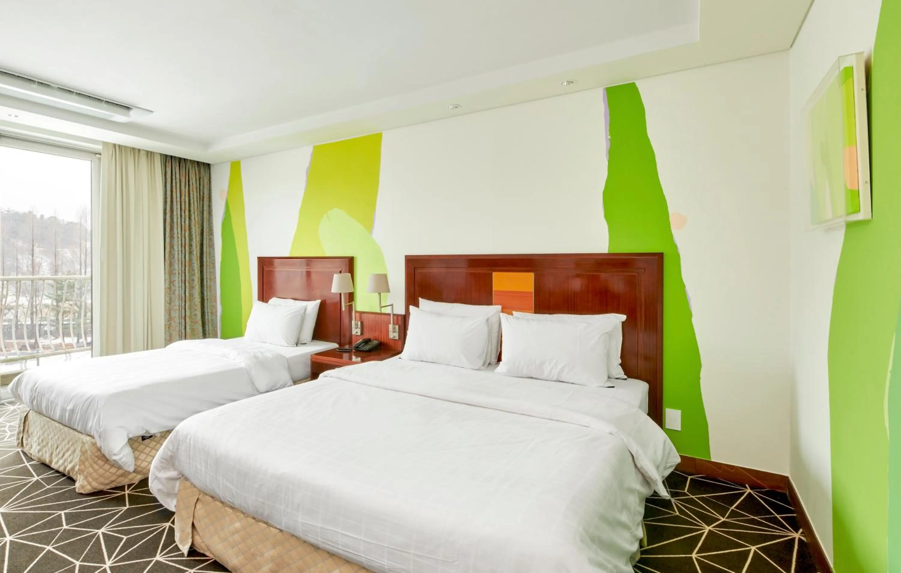 Bed in Pocheon Adonis Hotel