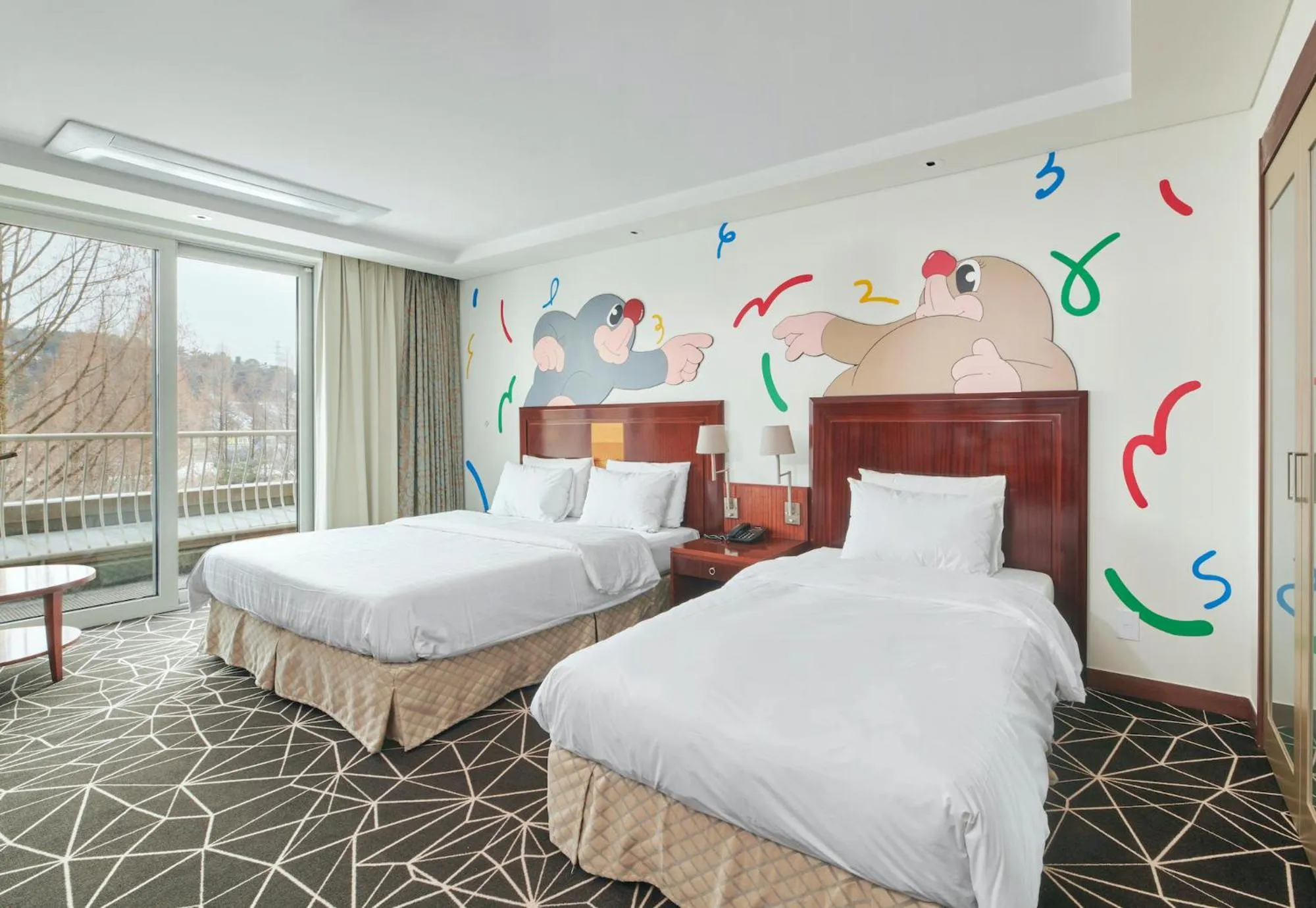 Bed in Pocheon Adonis Hotel