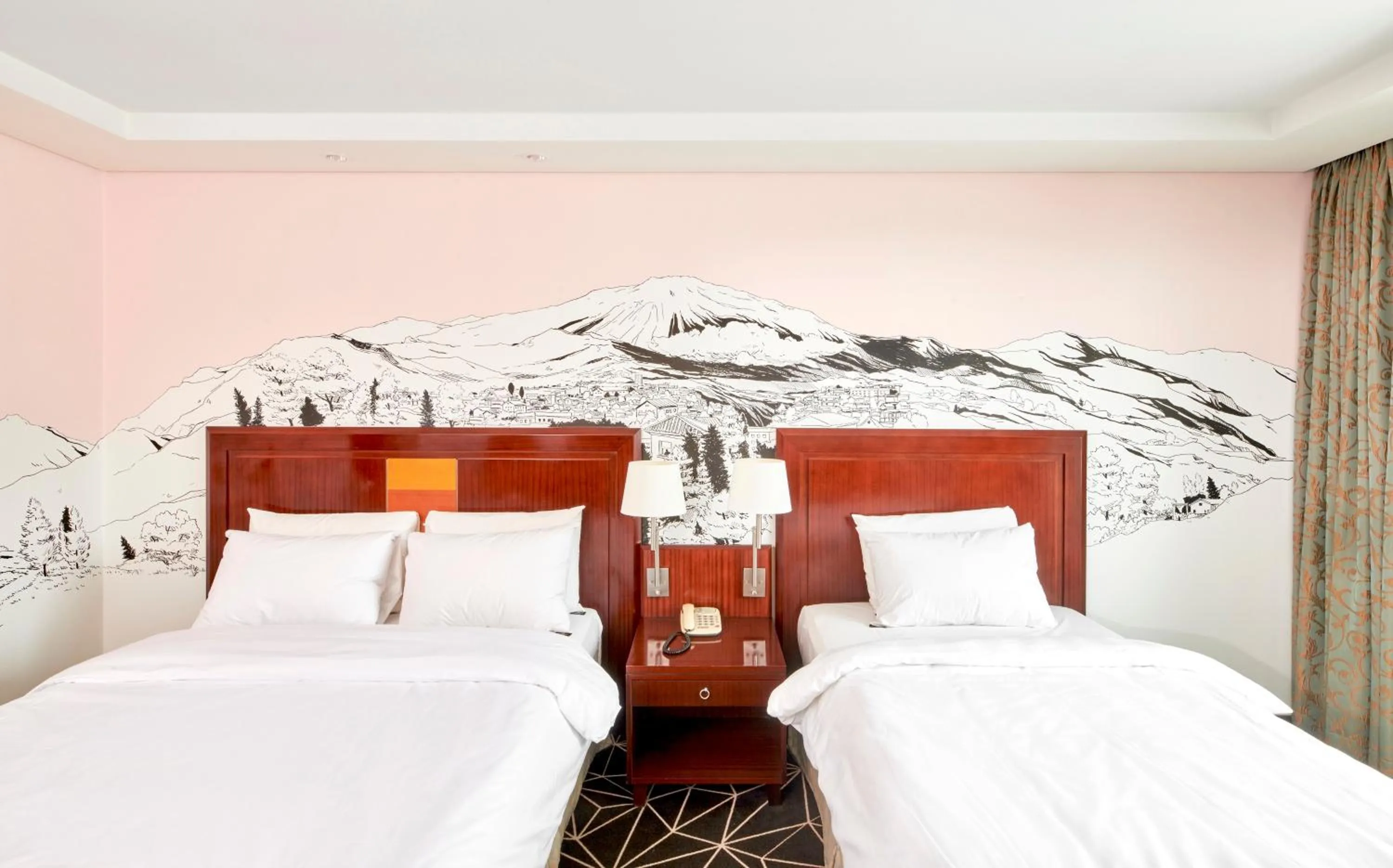 Bed in Pocheon Adonis Hotel