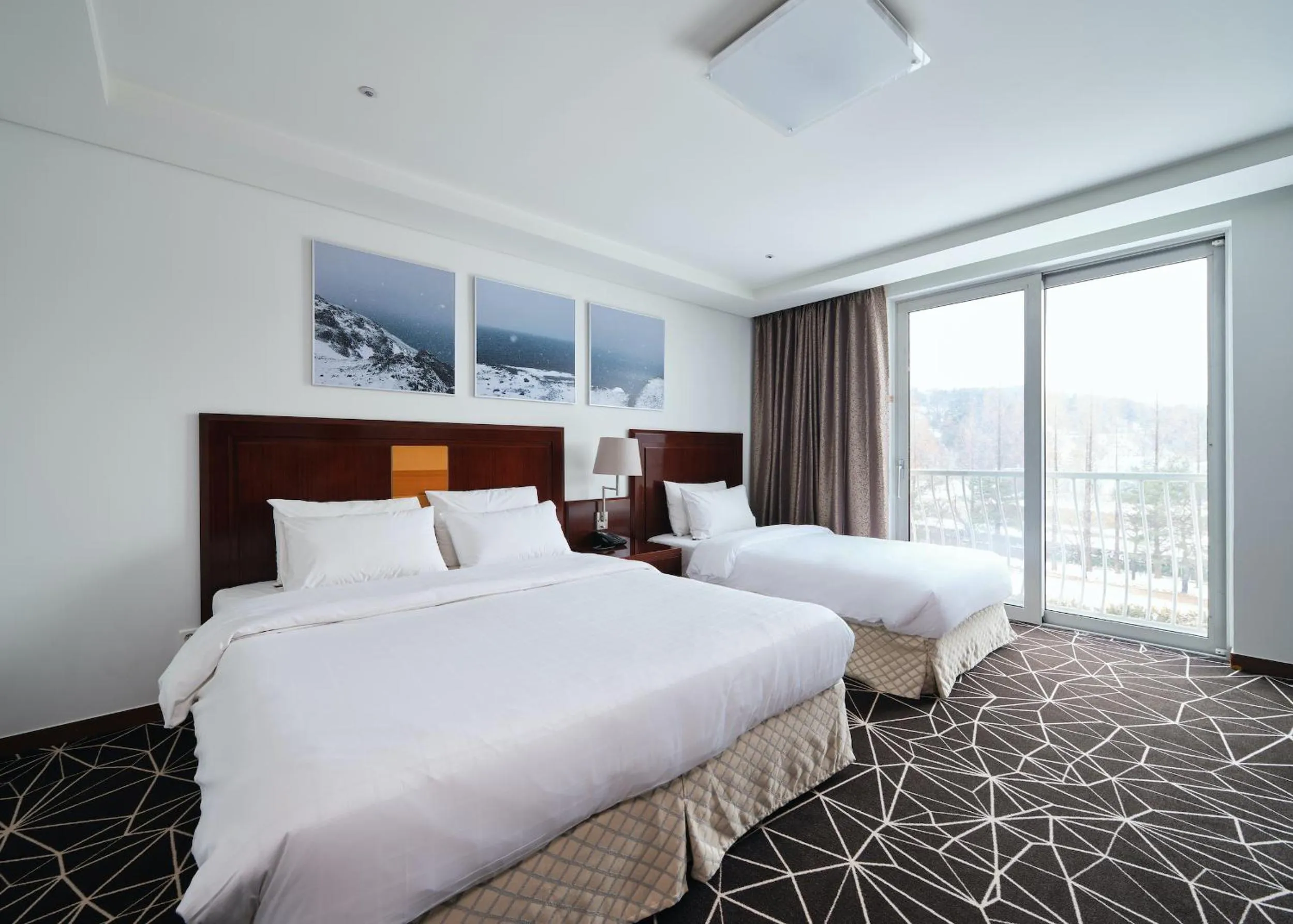 Bed in Pocheon Adonis Hotel