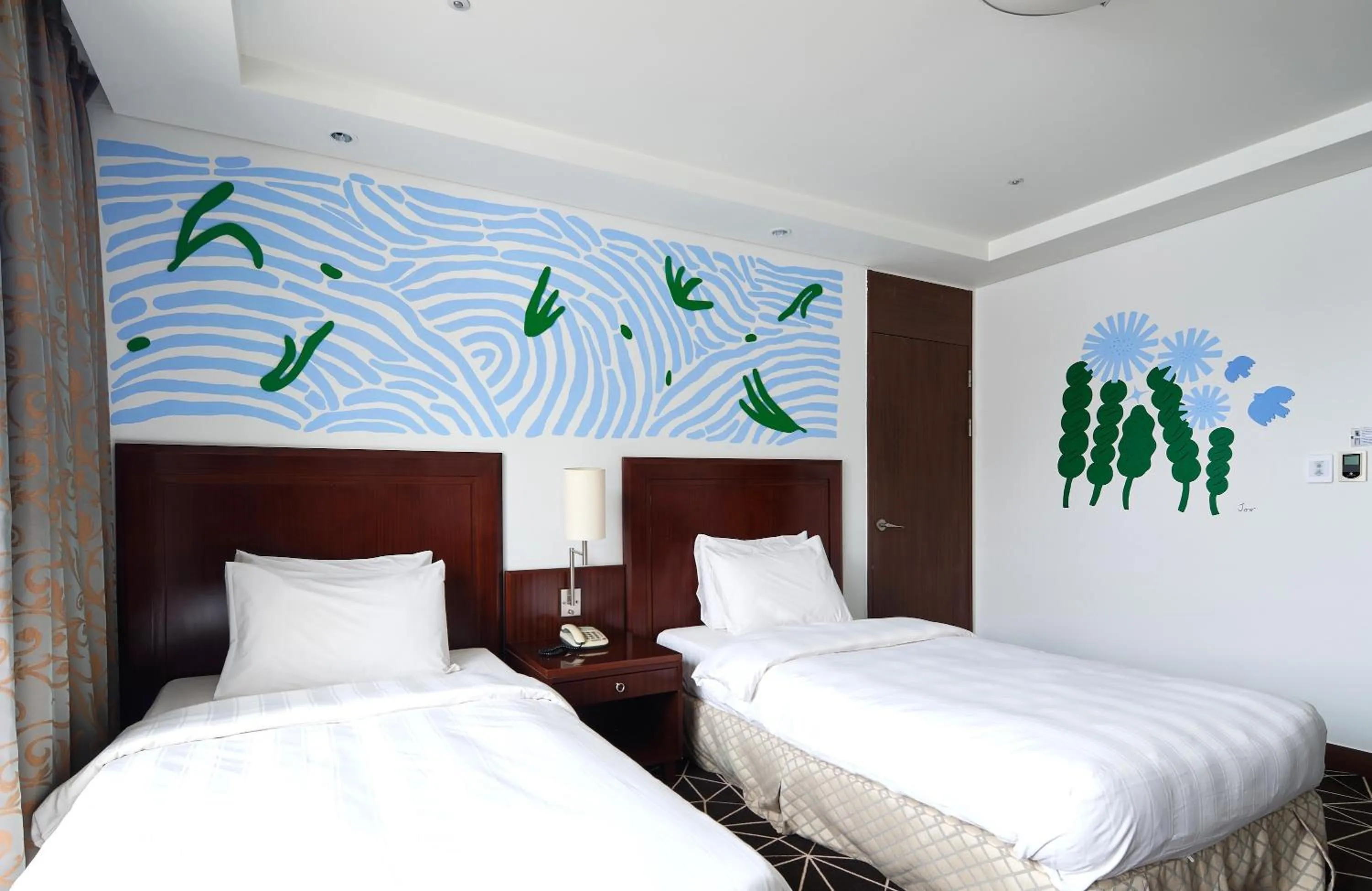 Bed in Pocheon Adonis Hotel