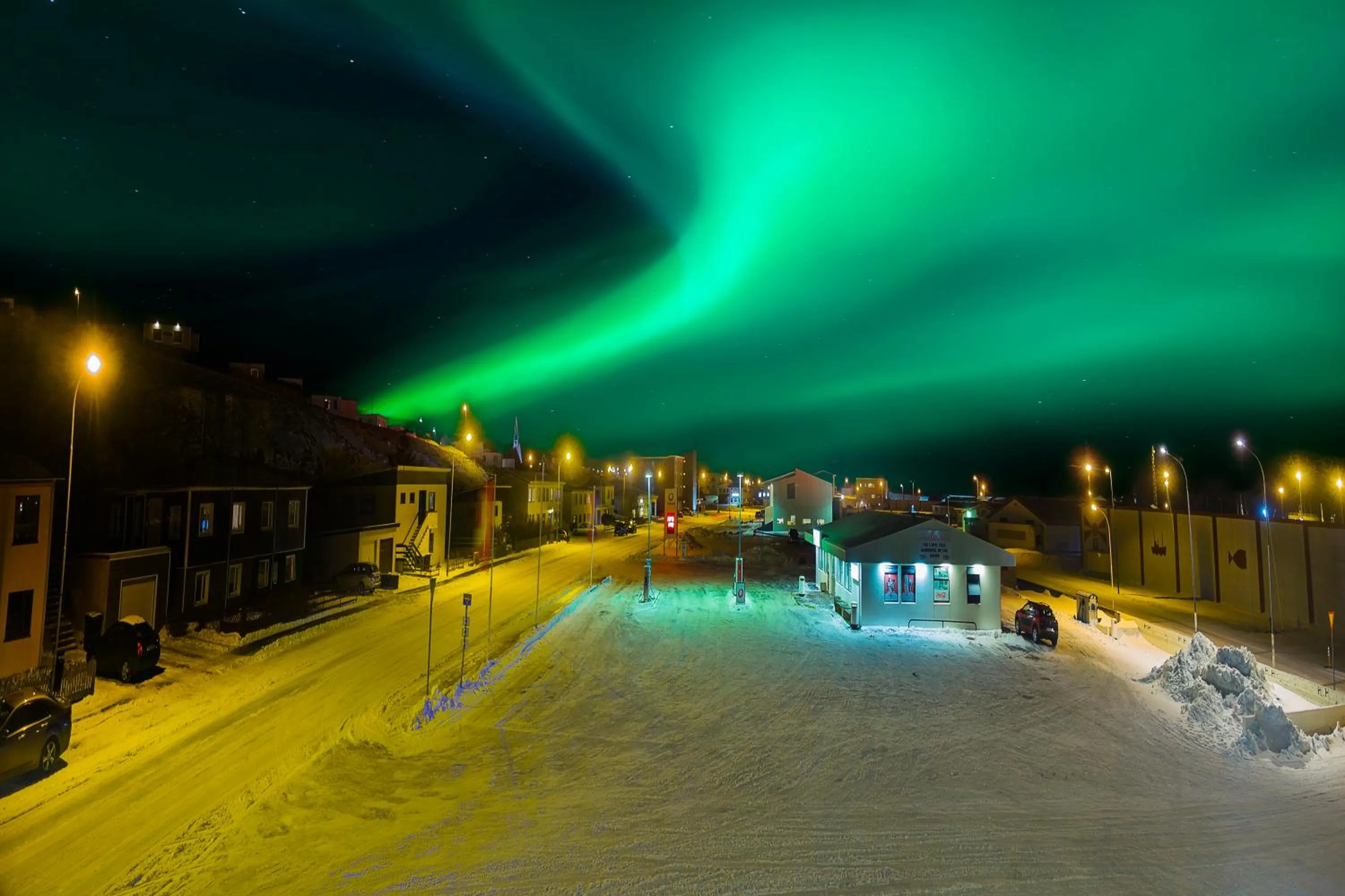 Natural landscape in Við Hafið Guesthouse