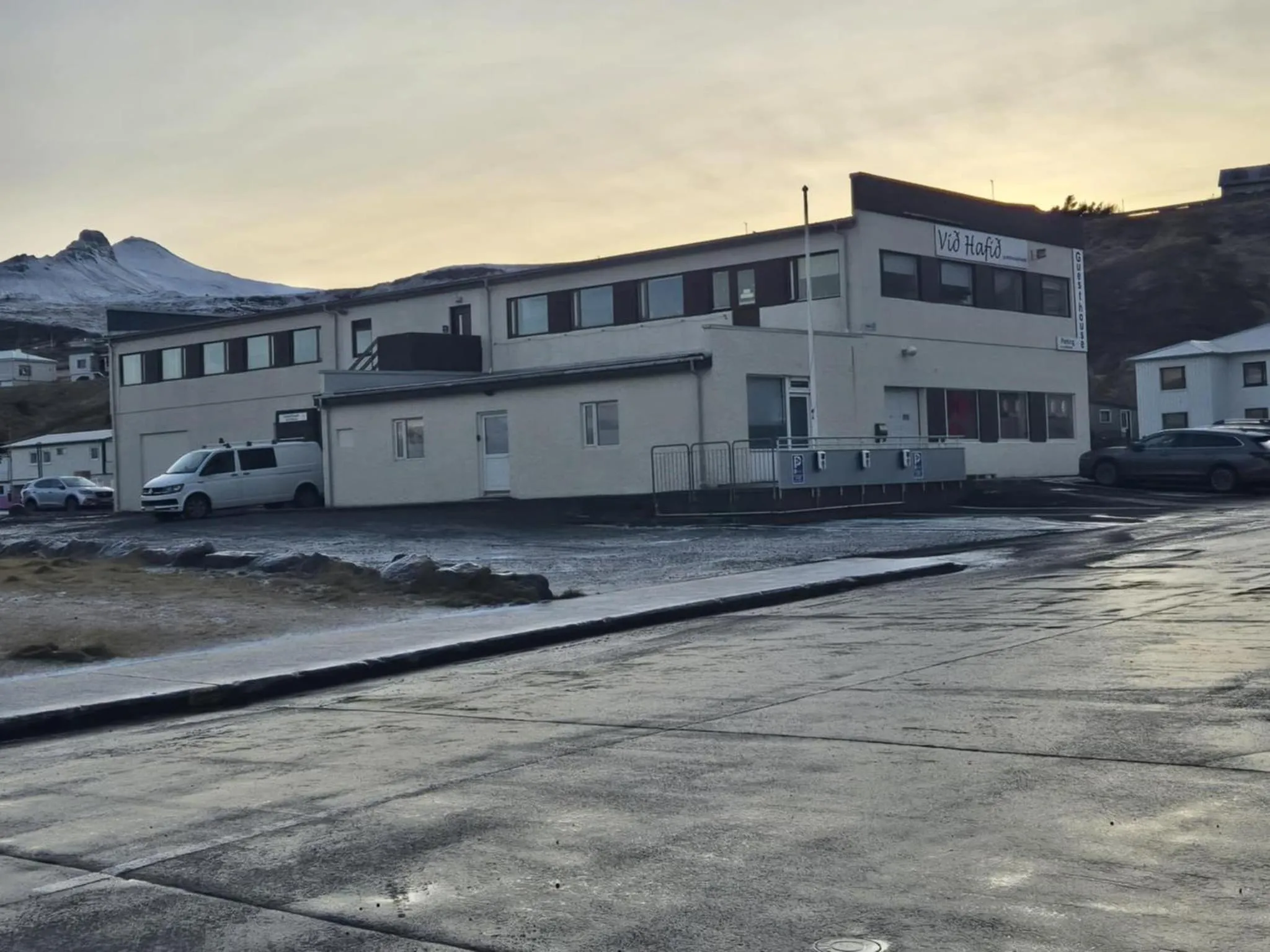 Facade/entrance in Við Hafið Oceanfront Guesthouse