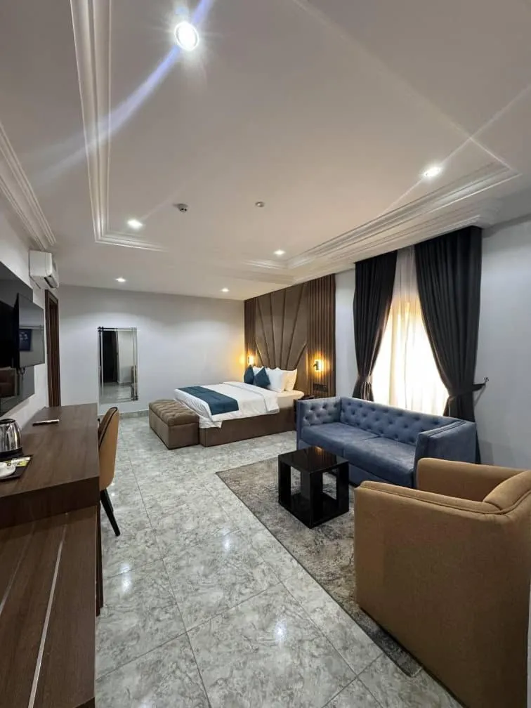 Bed in TRANQUILA NEST Abuja