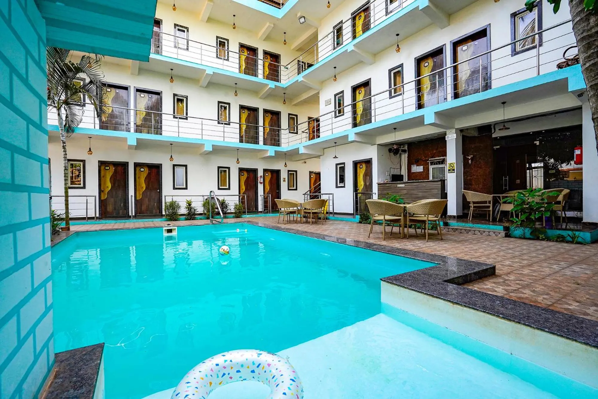 Swimming pool in FabHotel Luminous Beach Resort - Nr Morjim Beach