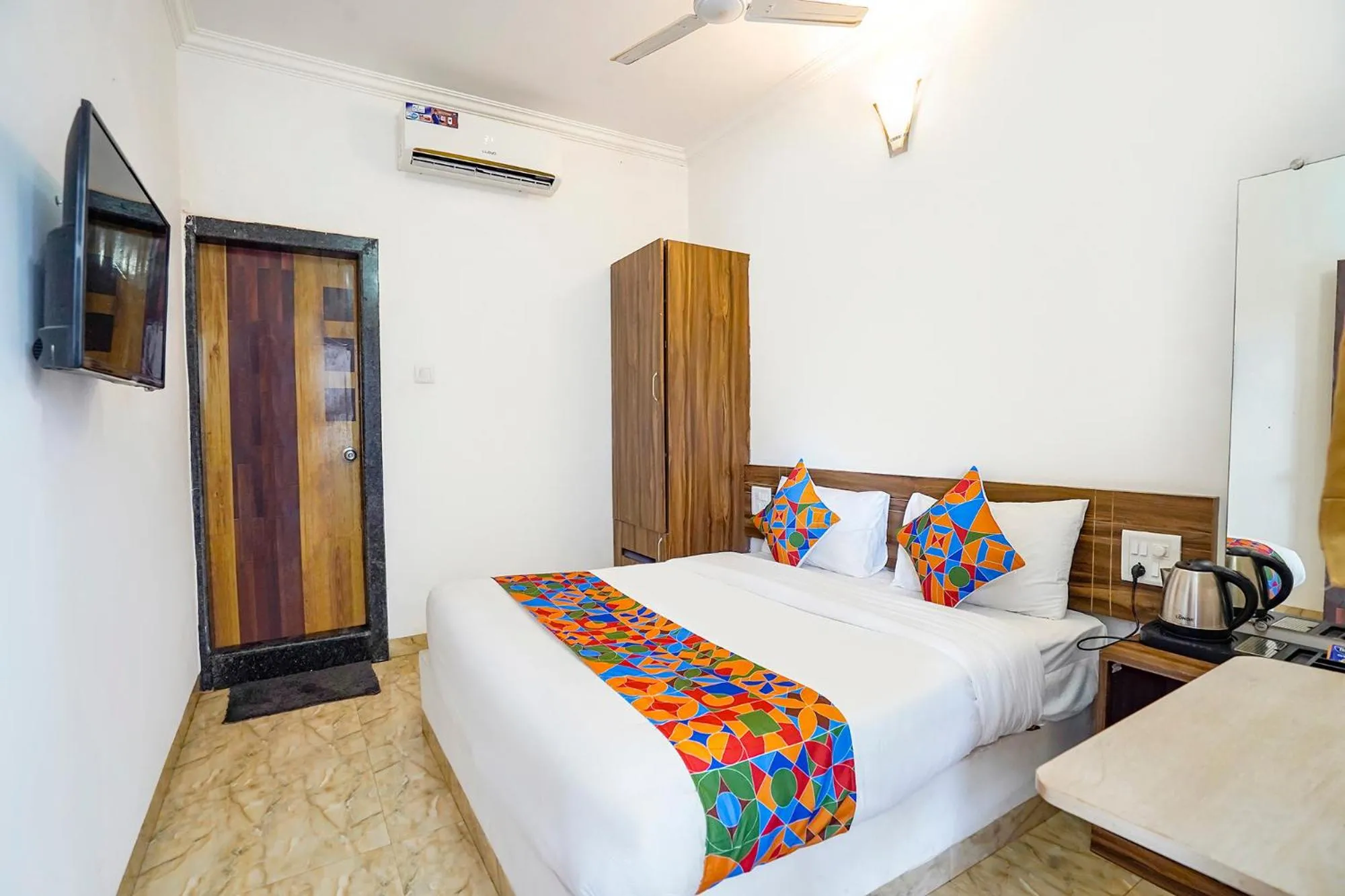 Bed in FabHotel Luminous Beach Resort - Nr Morjim Beach