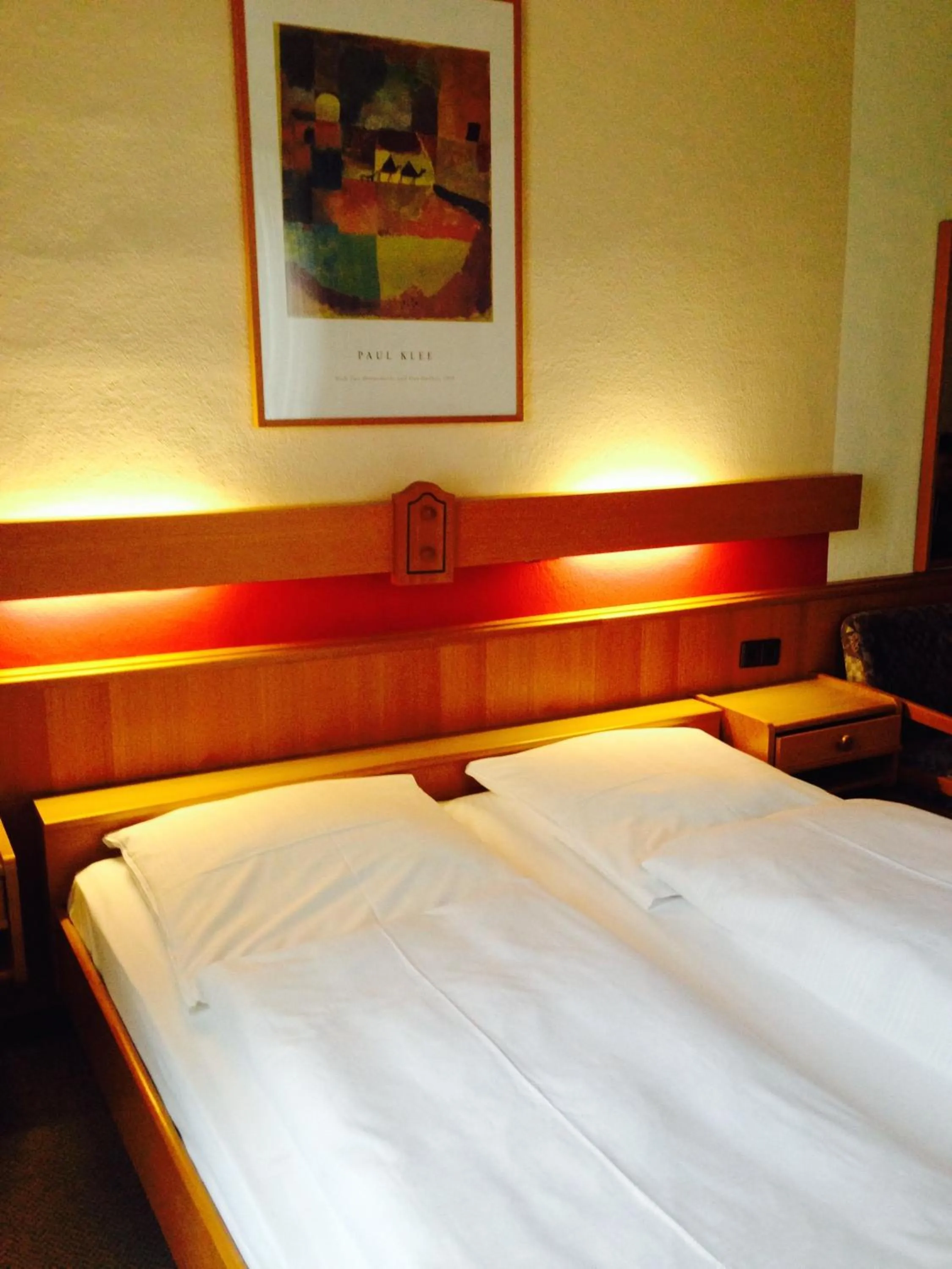 Decorative detail, Bed in Hotel Cafe Lieb