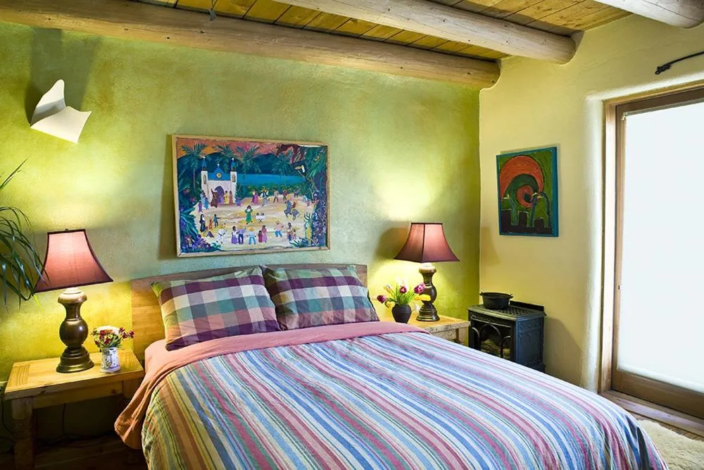 Bed in Casa Gallina - An Artisan Inn