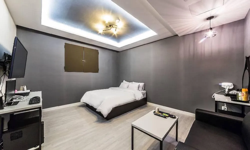 Bed in Chuncheon Hotel View