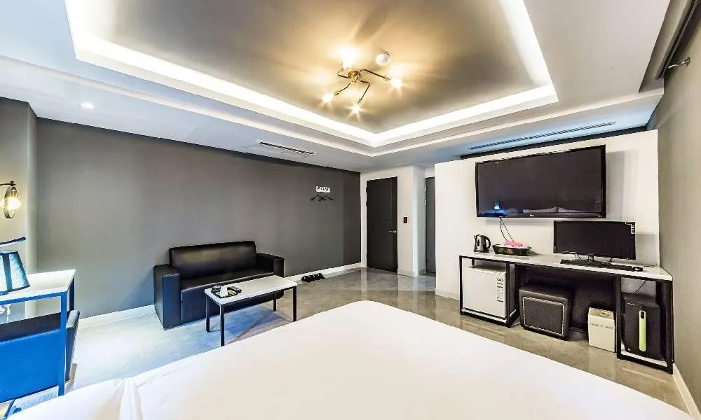 Bed in Chuncheon Hotel View