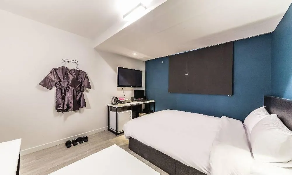 Bed in Chuncheon Hotel View