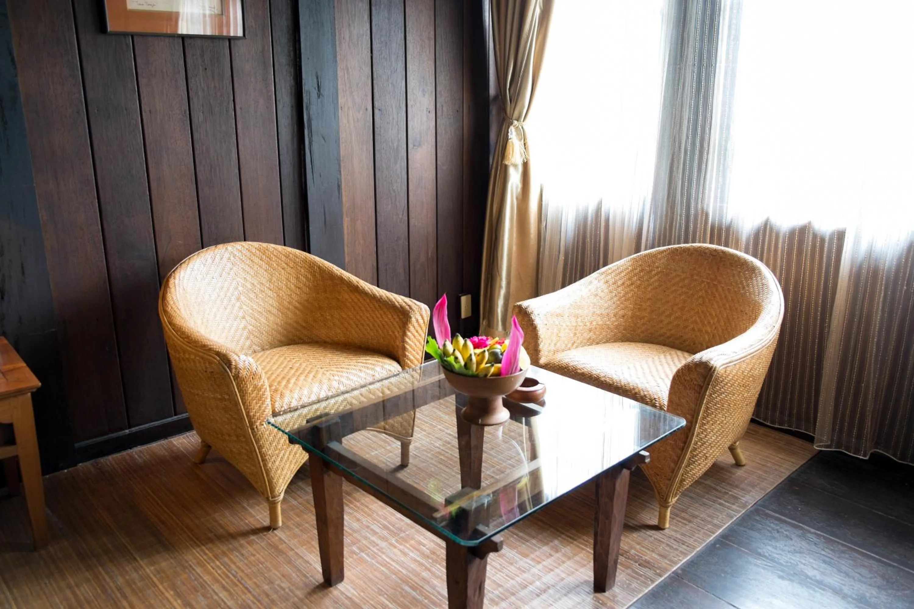 Seating area in Toraja Heritage Hotel