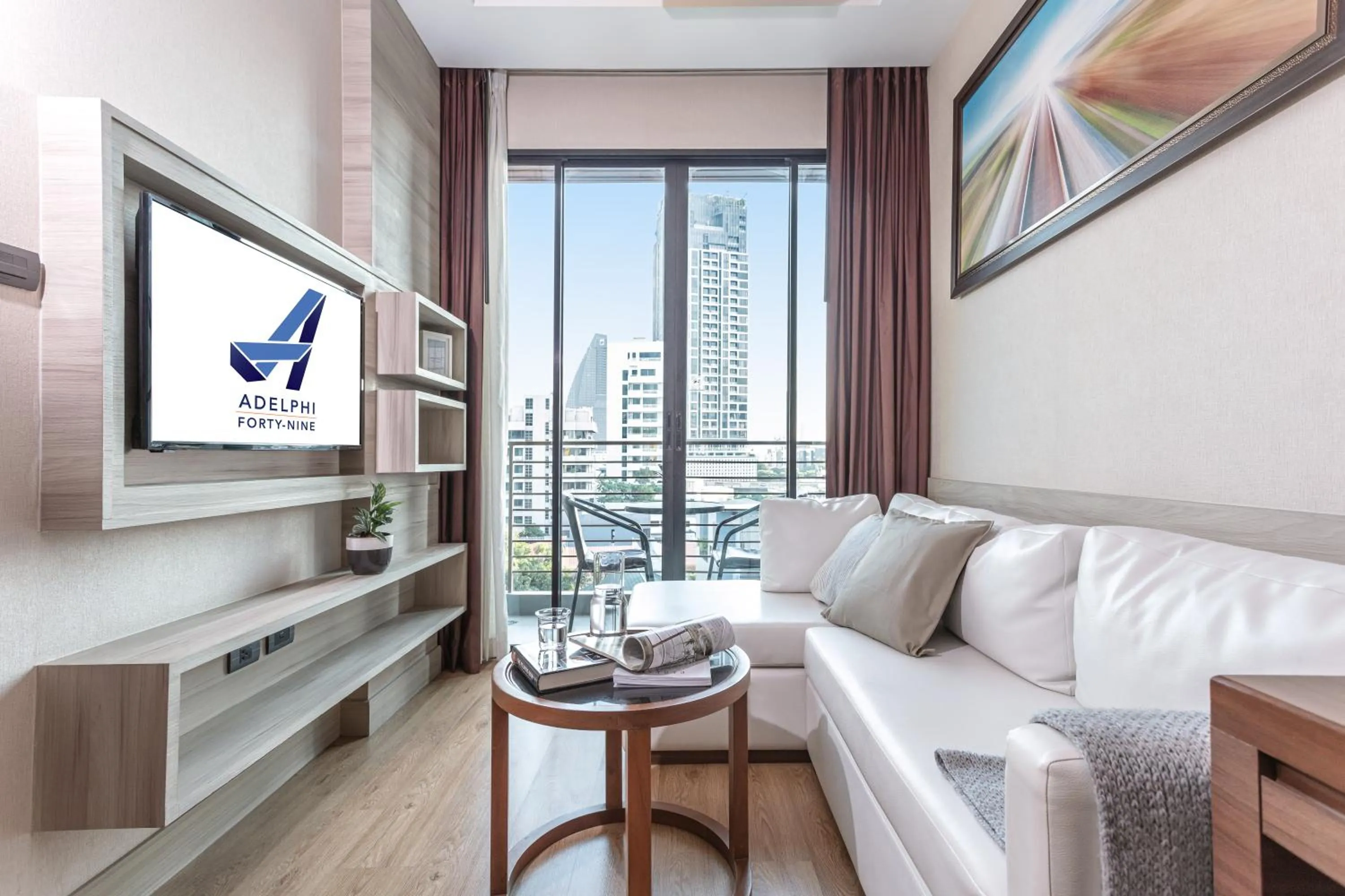 Living room in Adelphi Forty-Nine