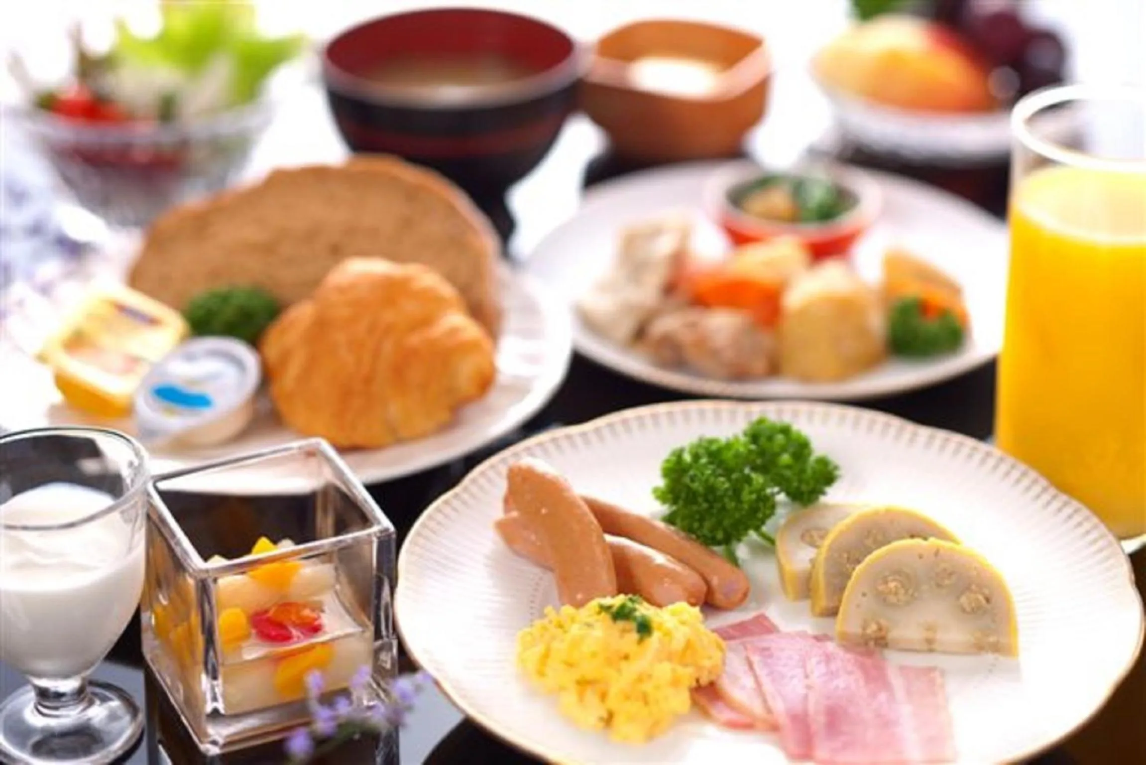 Buffet breakfast in Wasuki Tsukasakan