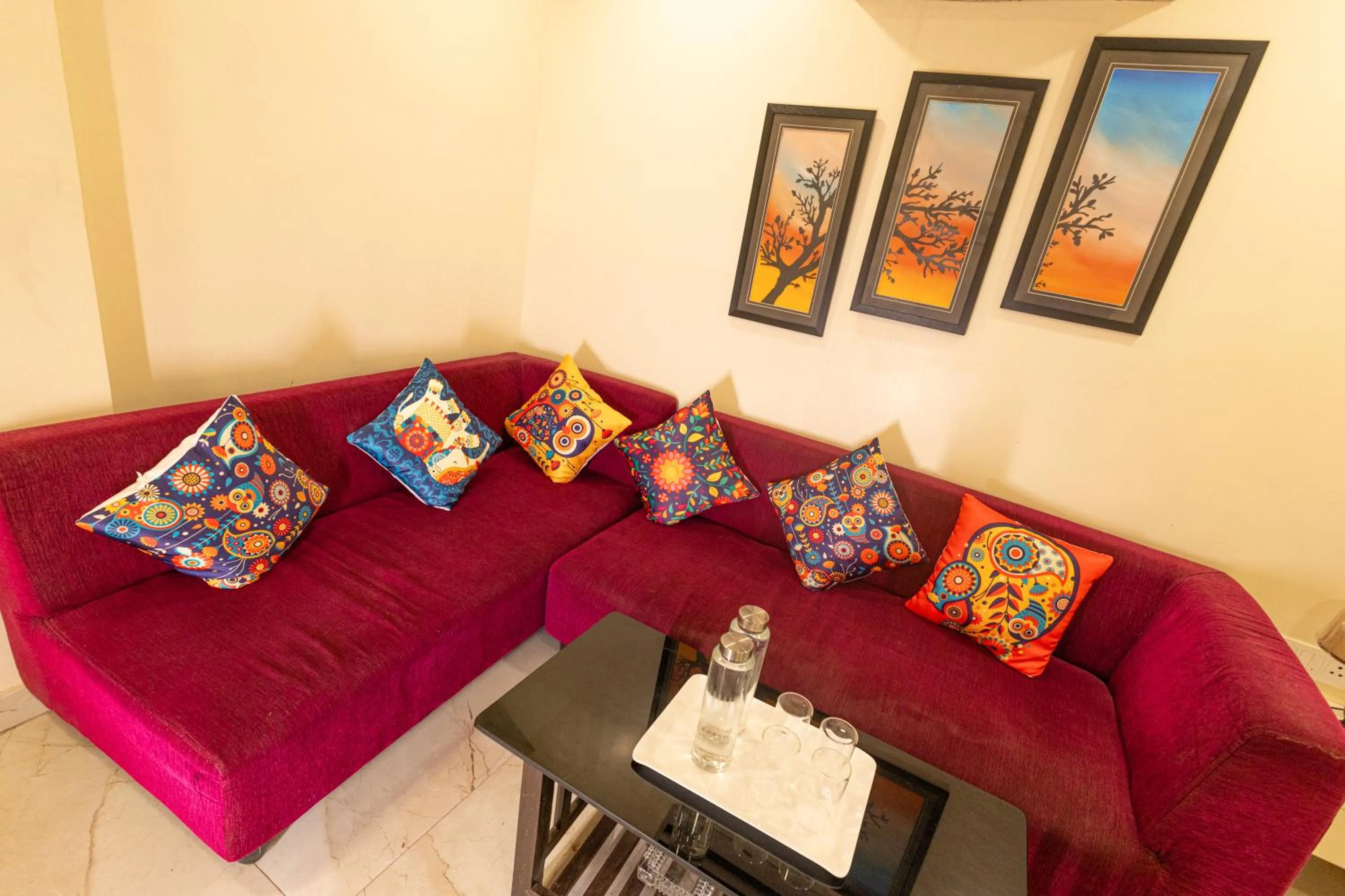 Seating area in Hotel Seagull