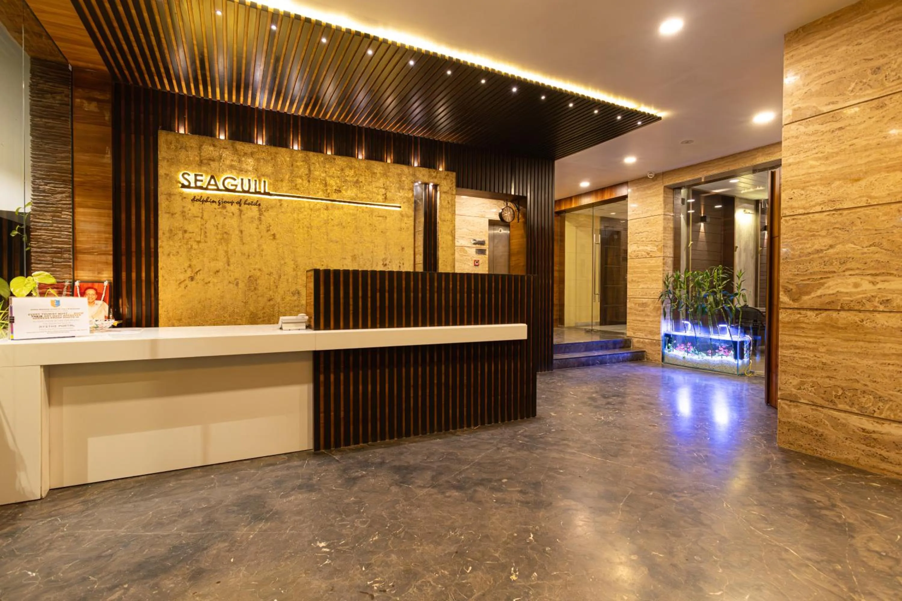 Lobby or reception in Hotel Seagull