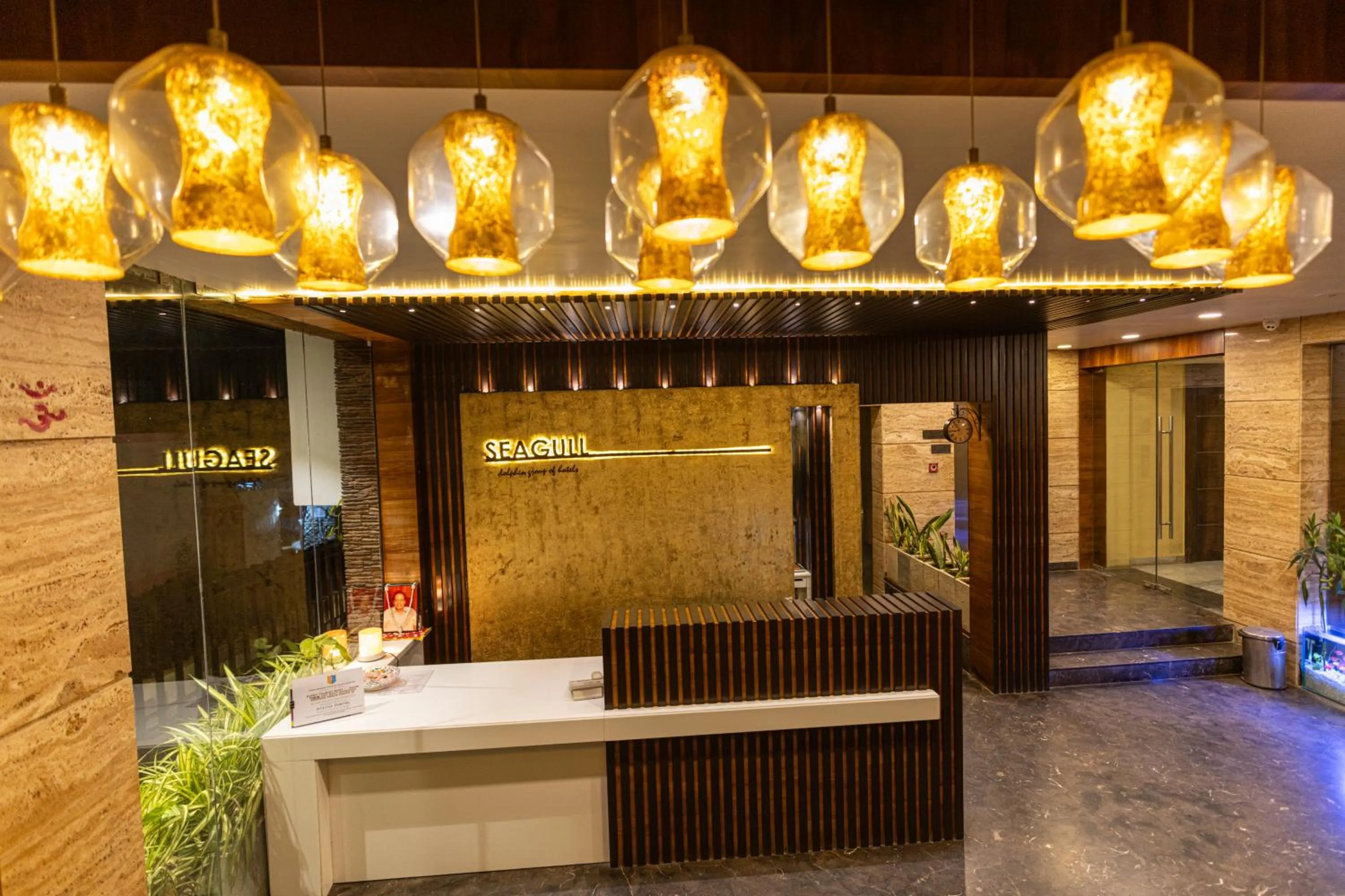 Lobby or reception in Hotel Seagull