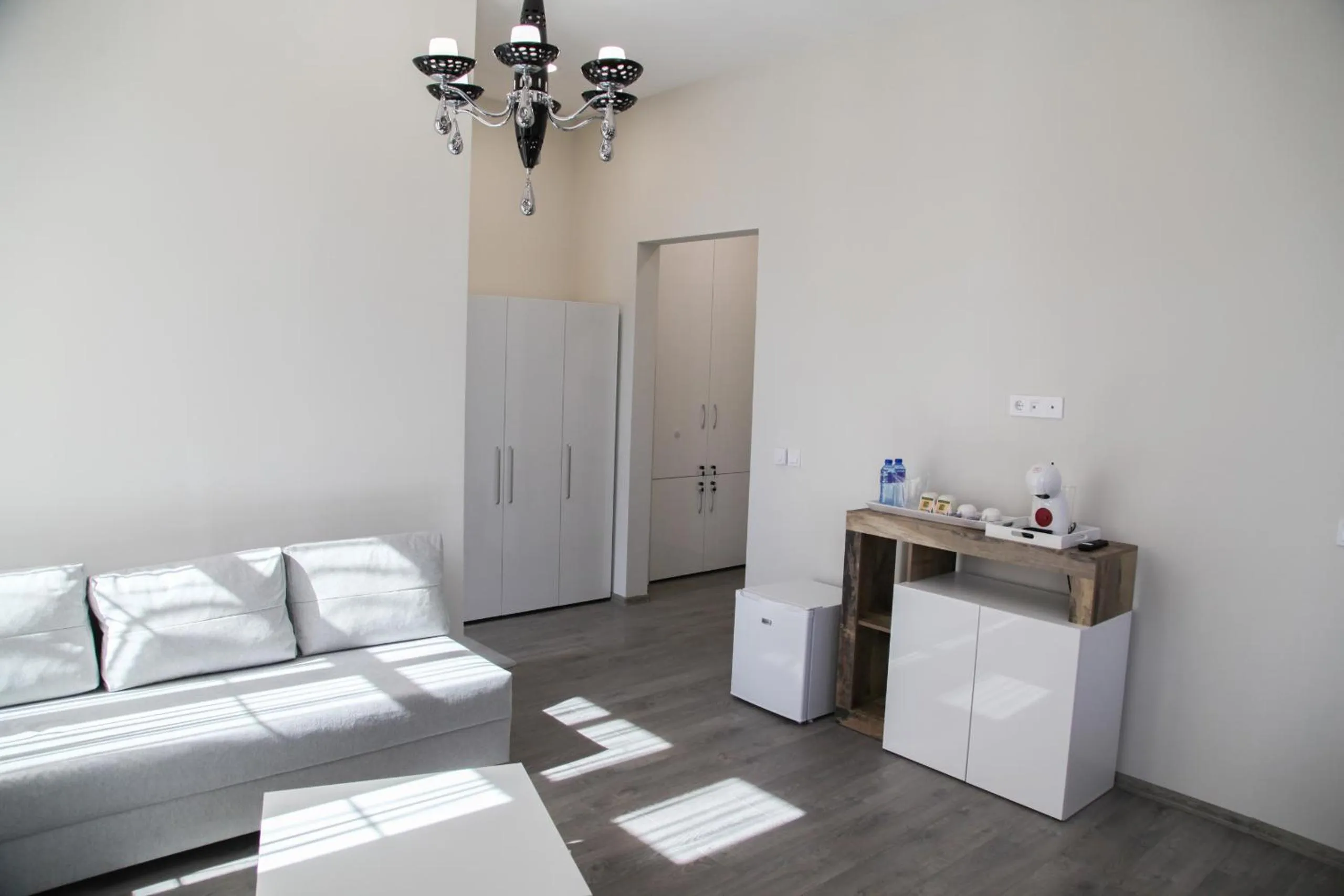 Living room in Corner House