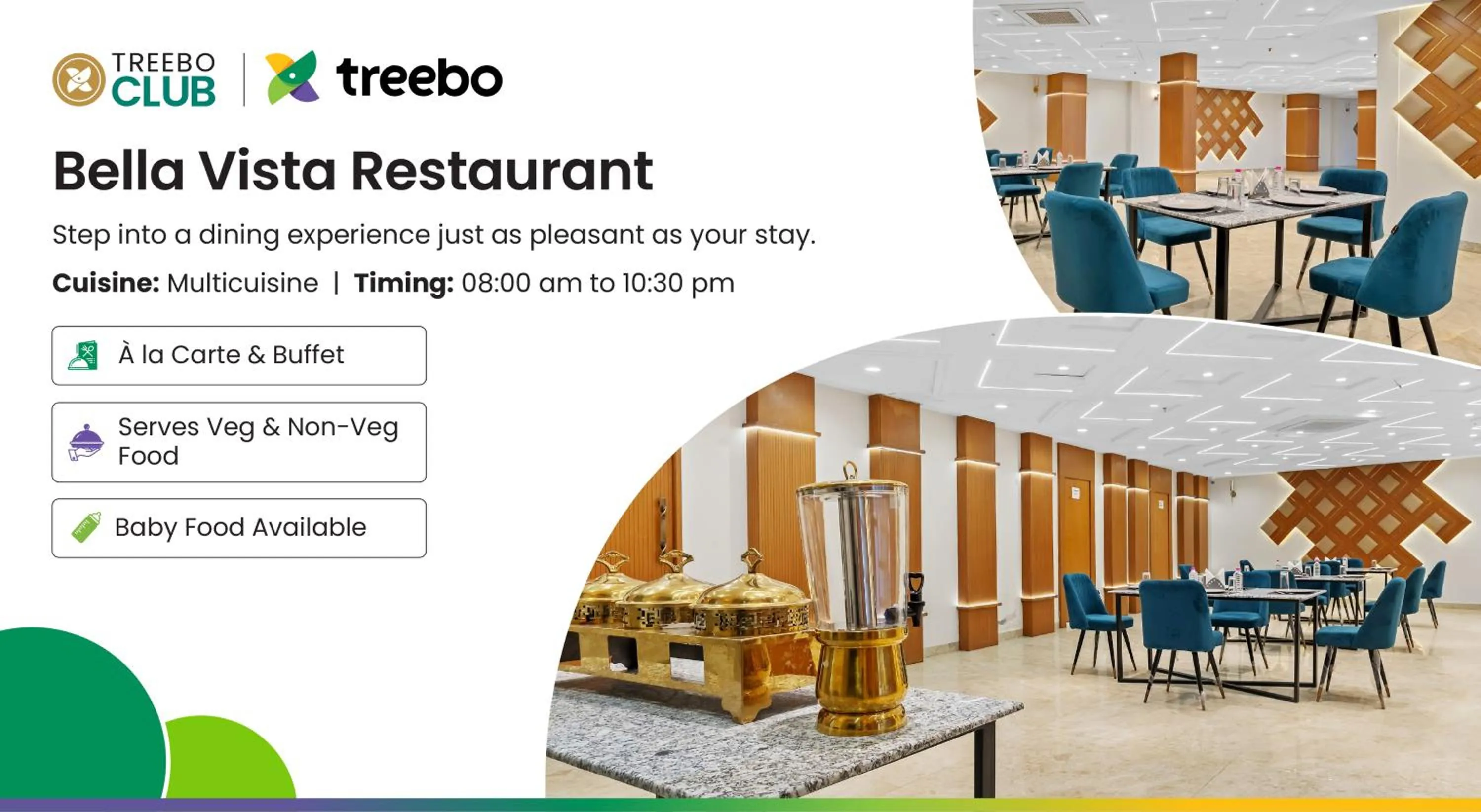 Restaurant/places to eat in Treebo Bella Vista By Kaushalya Hospitality