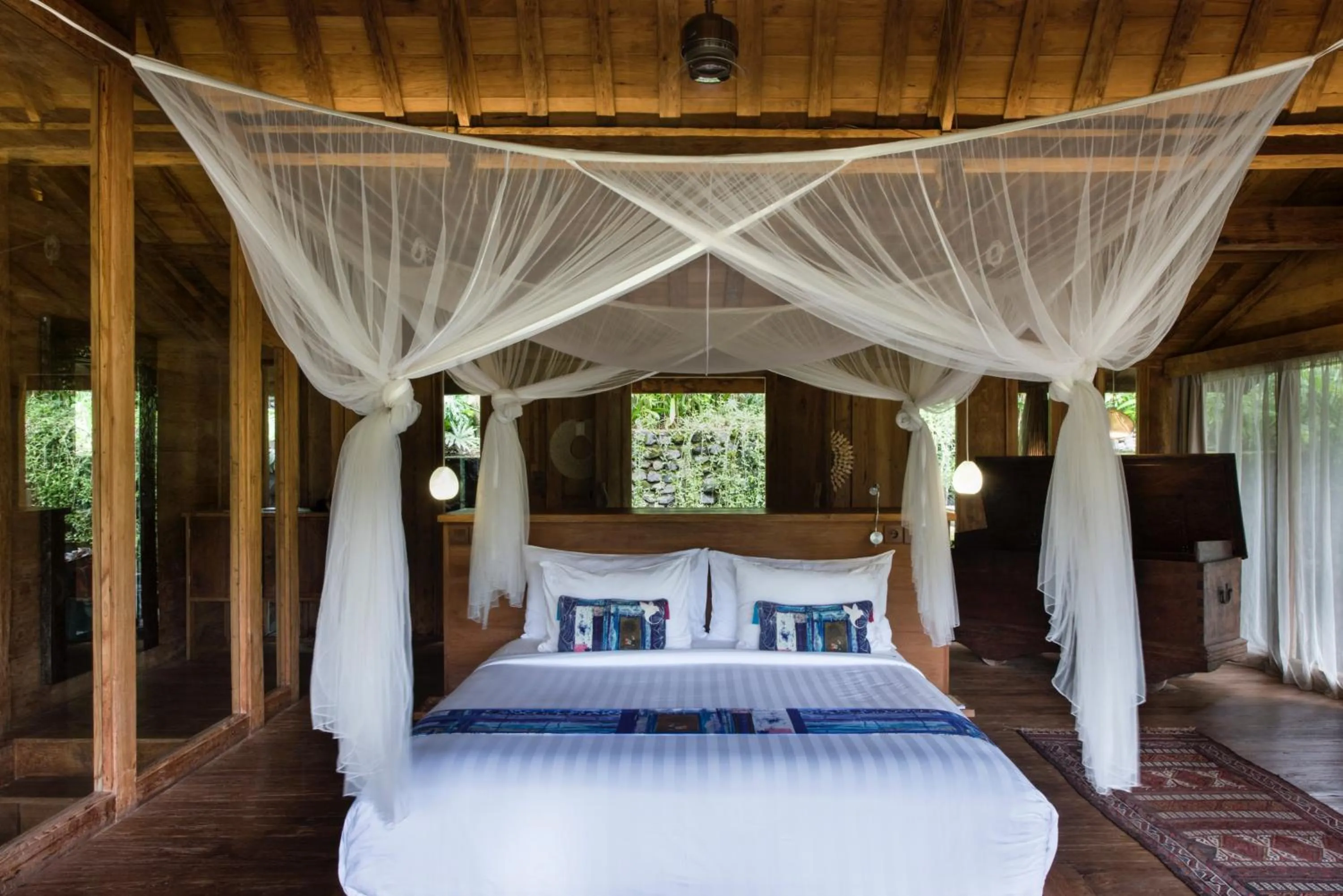 Bed in Blue Karma Dijiwa Ubud