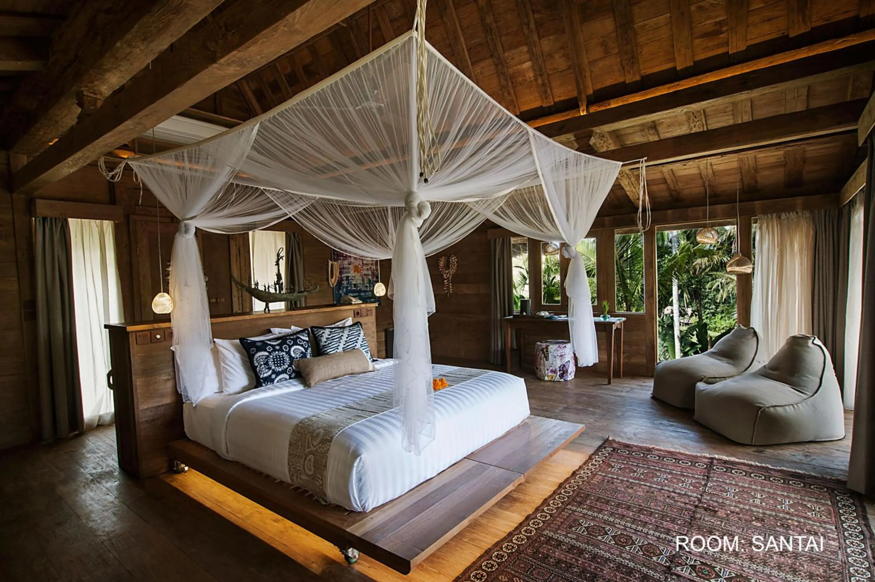 Bed in Blue Karma Dijiwa Ubud