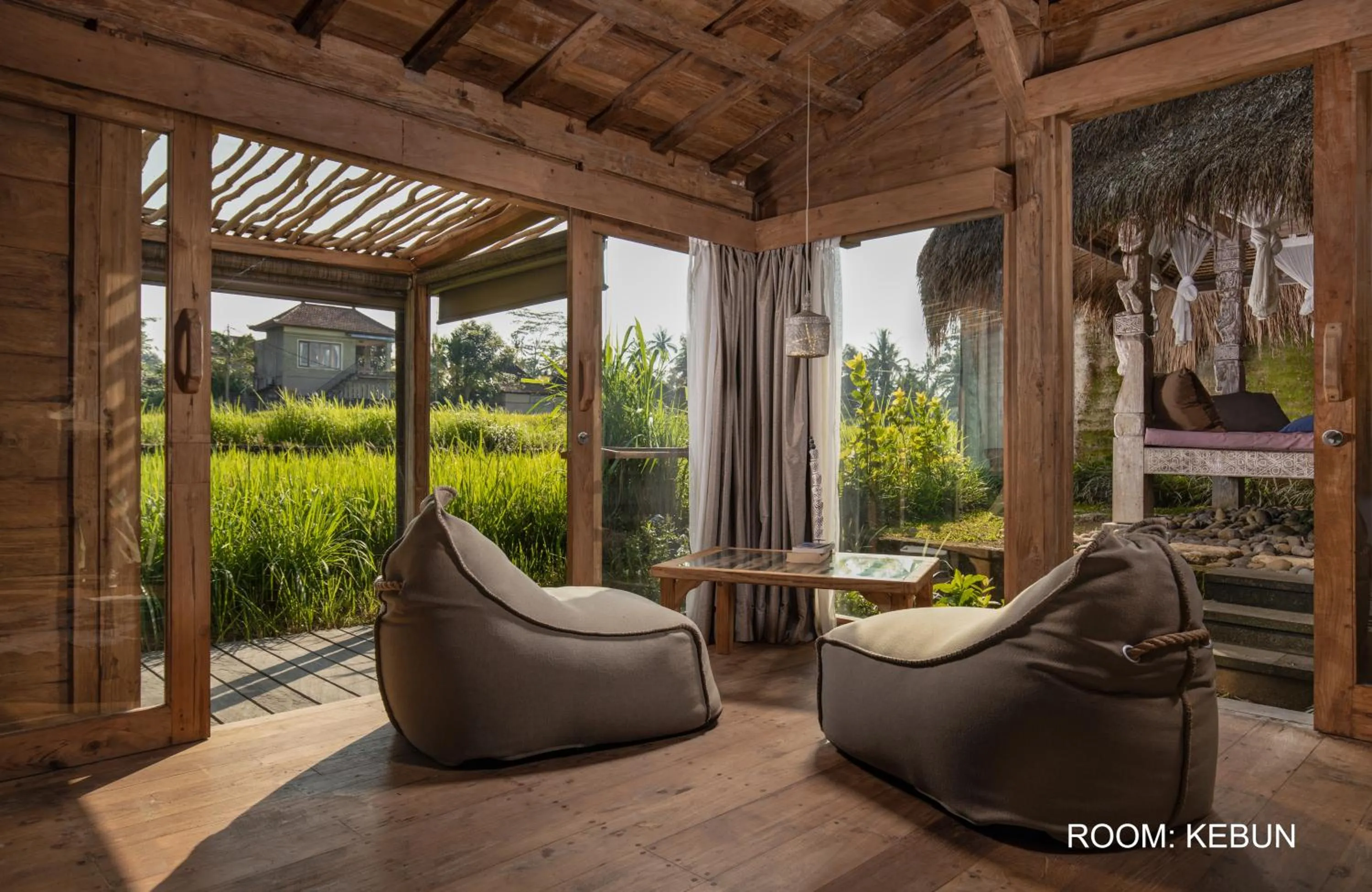 Seating area in Blue Karma Dijiwa Ubud