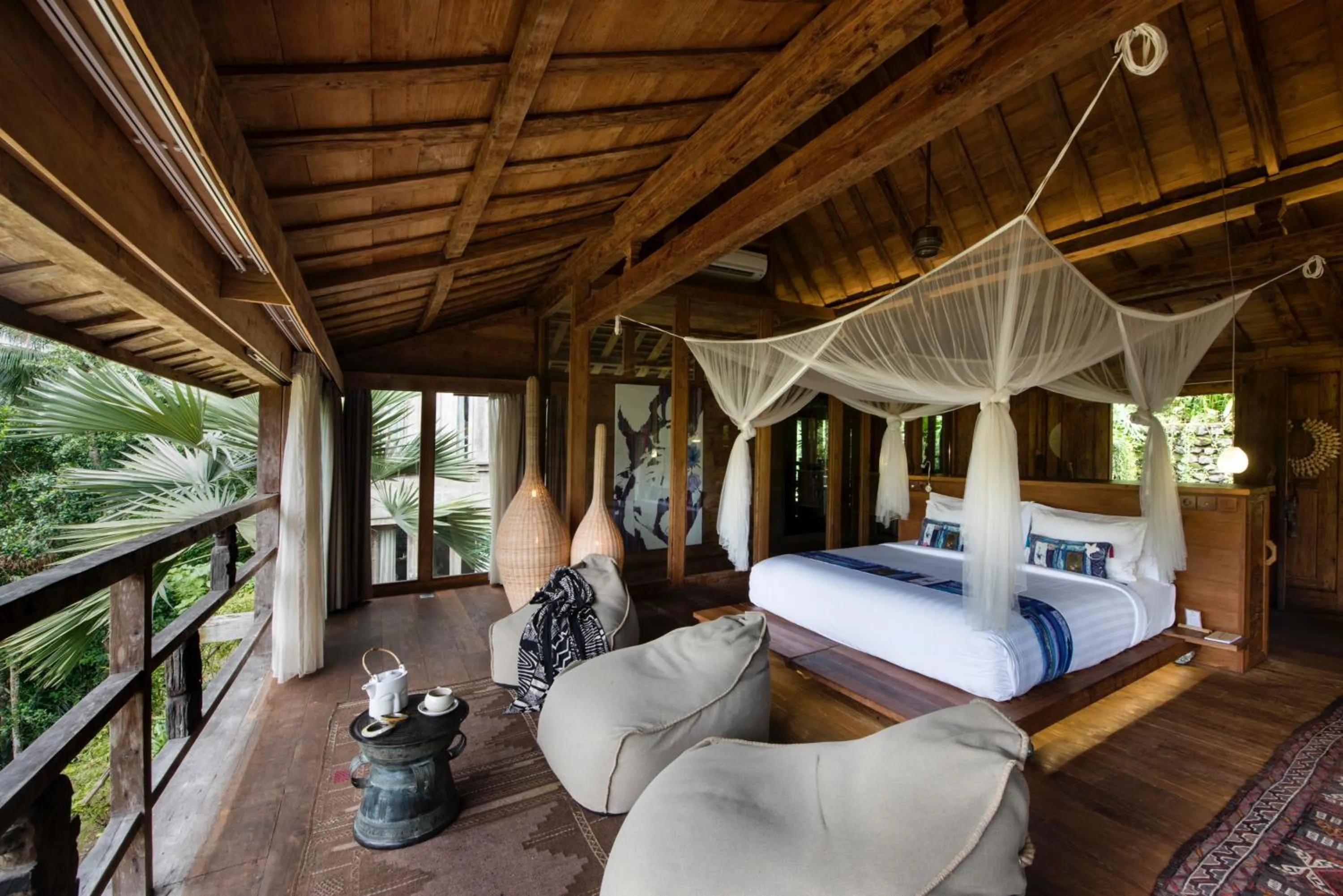 Bed in Blue Karma Dijiwa Ubud