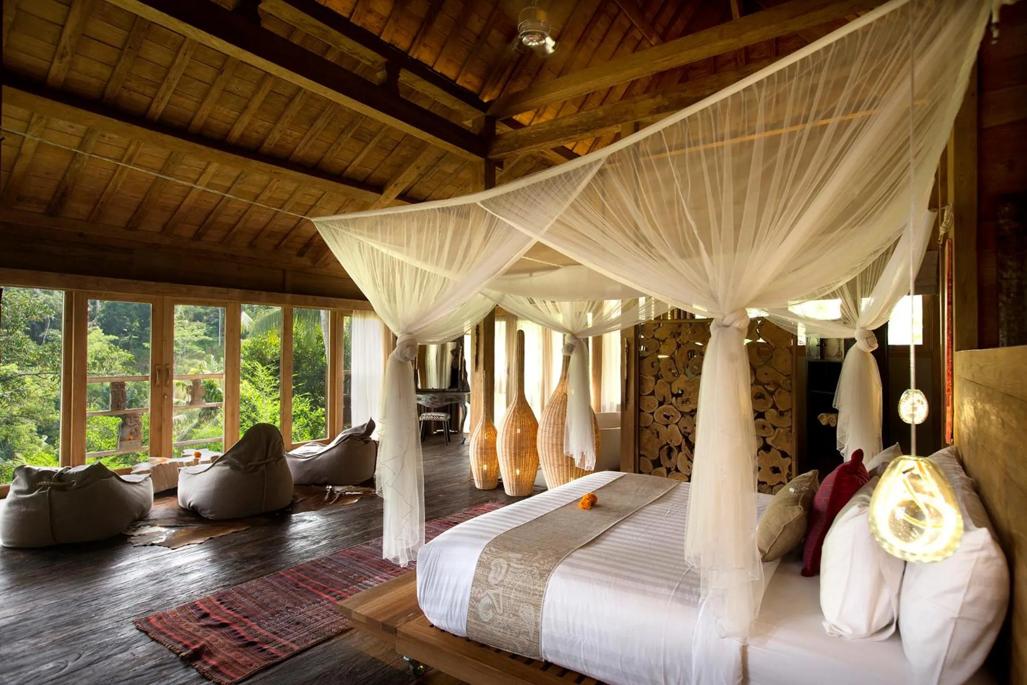 Bed in Blue Karma Dijiwa Ubud