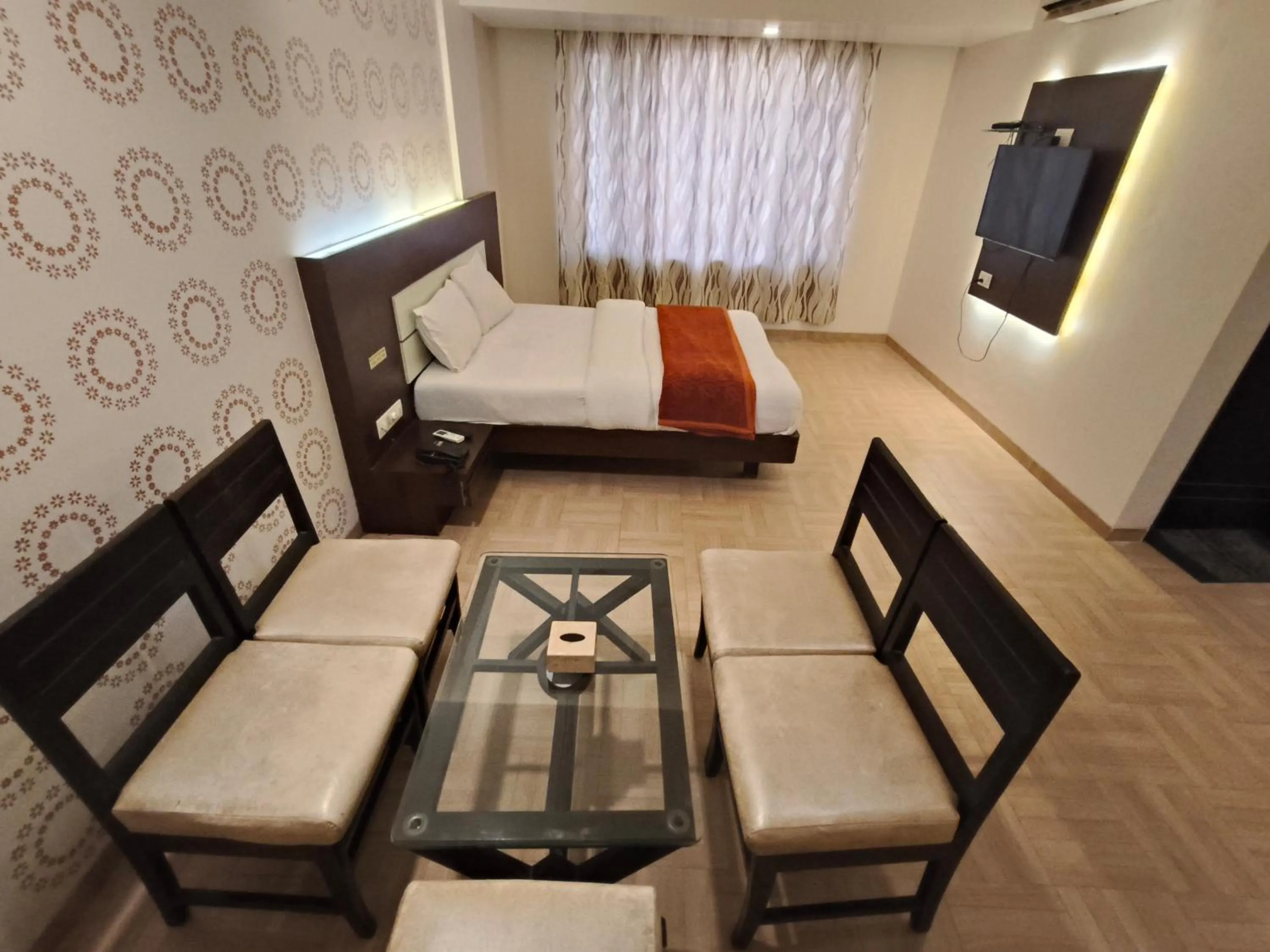 Bed in Hotel Vijay Sagar Dombivali